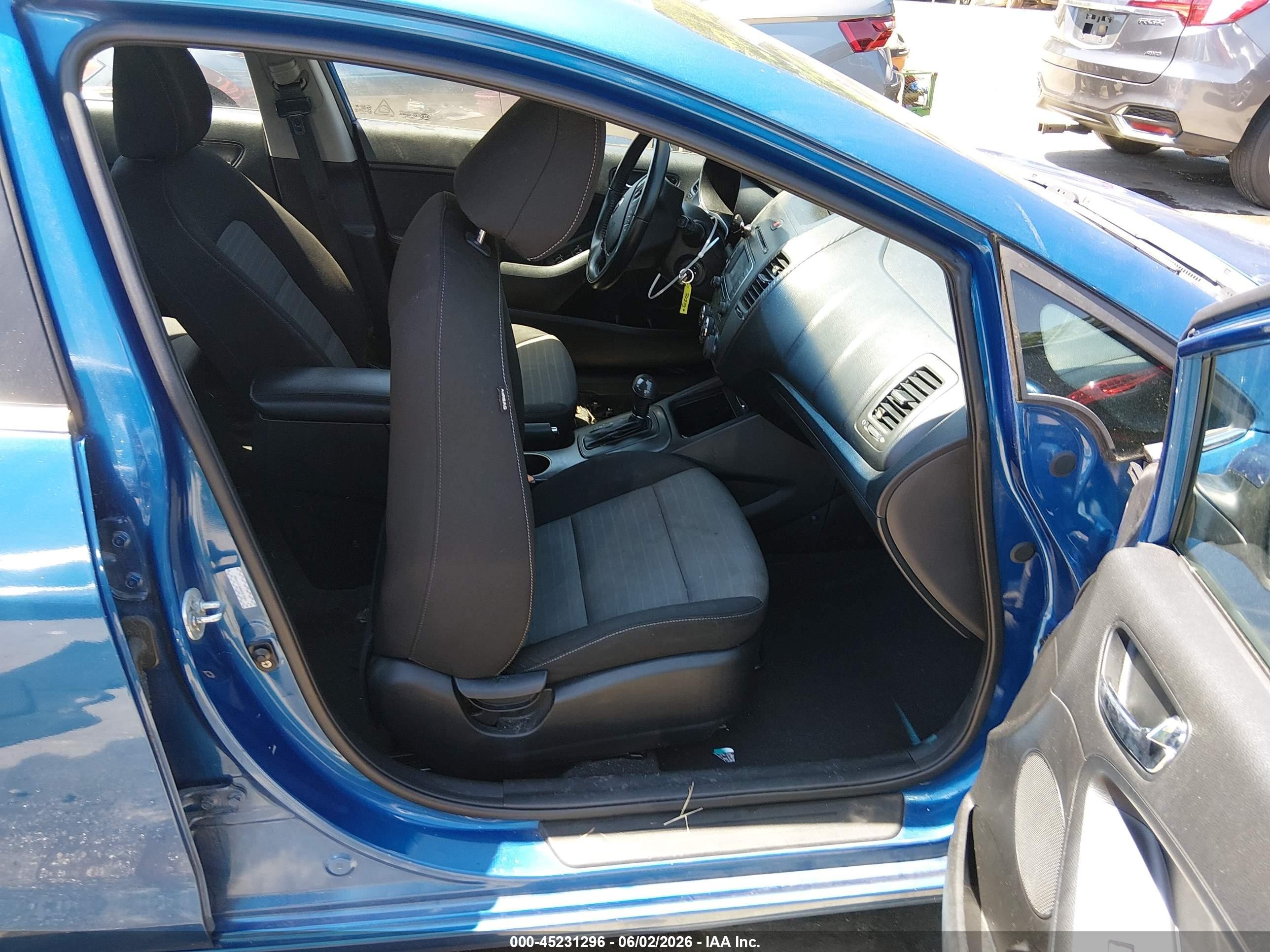 2014 Kia Forte Ex Blue vin: KNAFX4A80E5147668