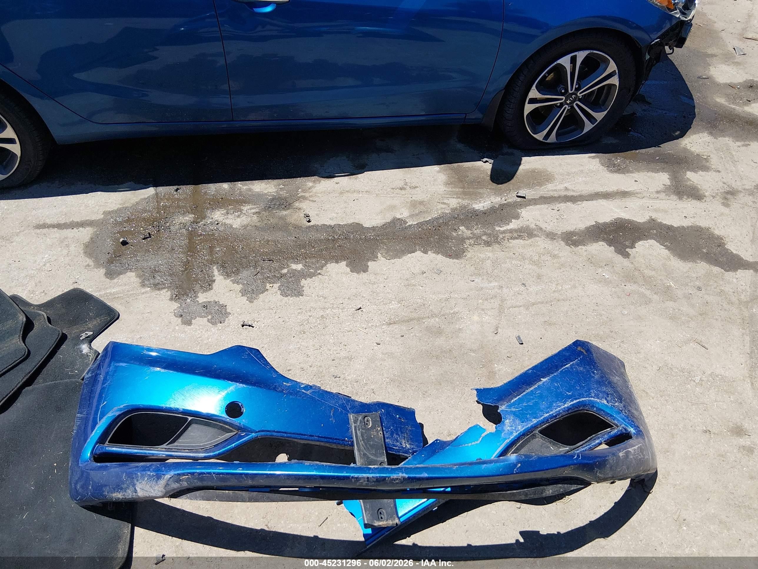 2014 Kia Forte Ex Blue vin: KNAFX4A80E5147668