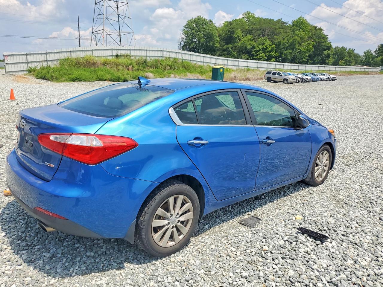 2014 Kia Forte Ex Blue vin: KNAFX4A80E5151218