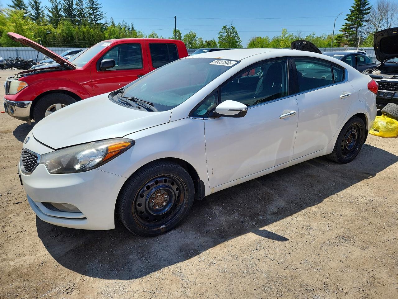 2014 Kia Forte Ex White vin: KNAFX4A80E5230047