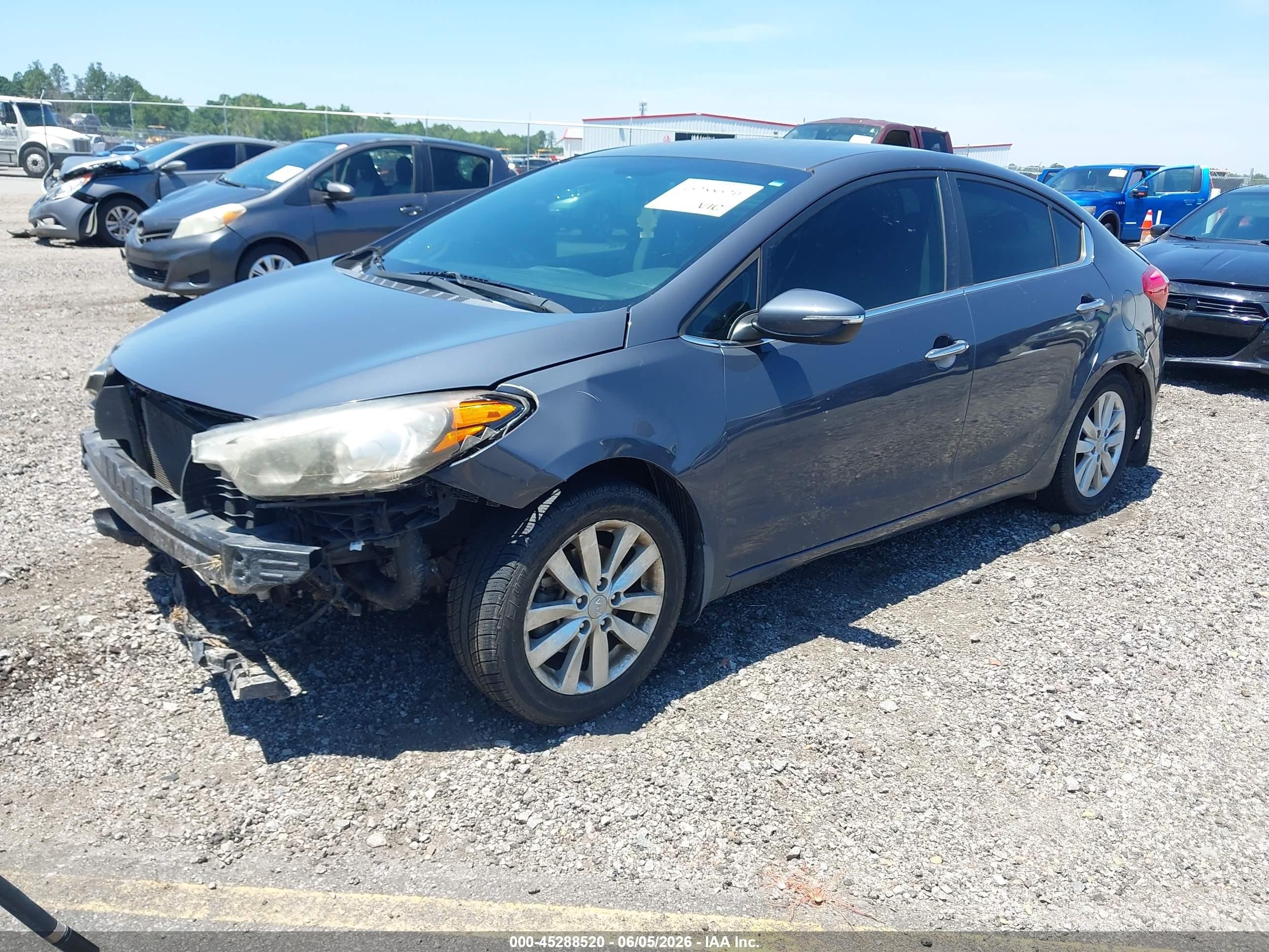 2015 Kia Forte Ex Gray vin: KNAFX4A80F5266127