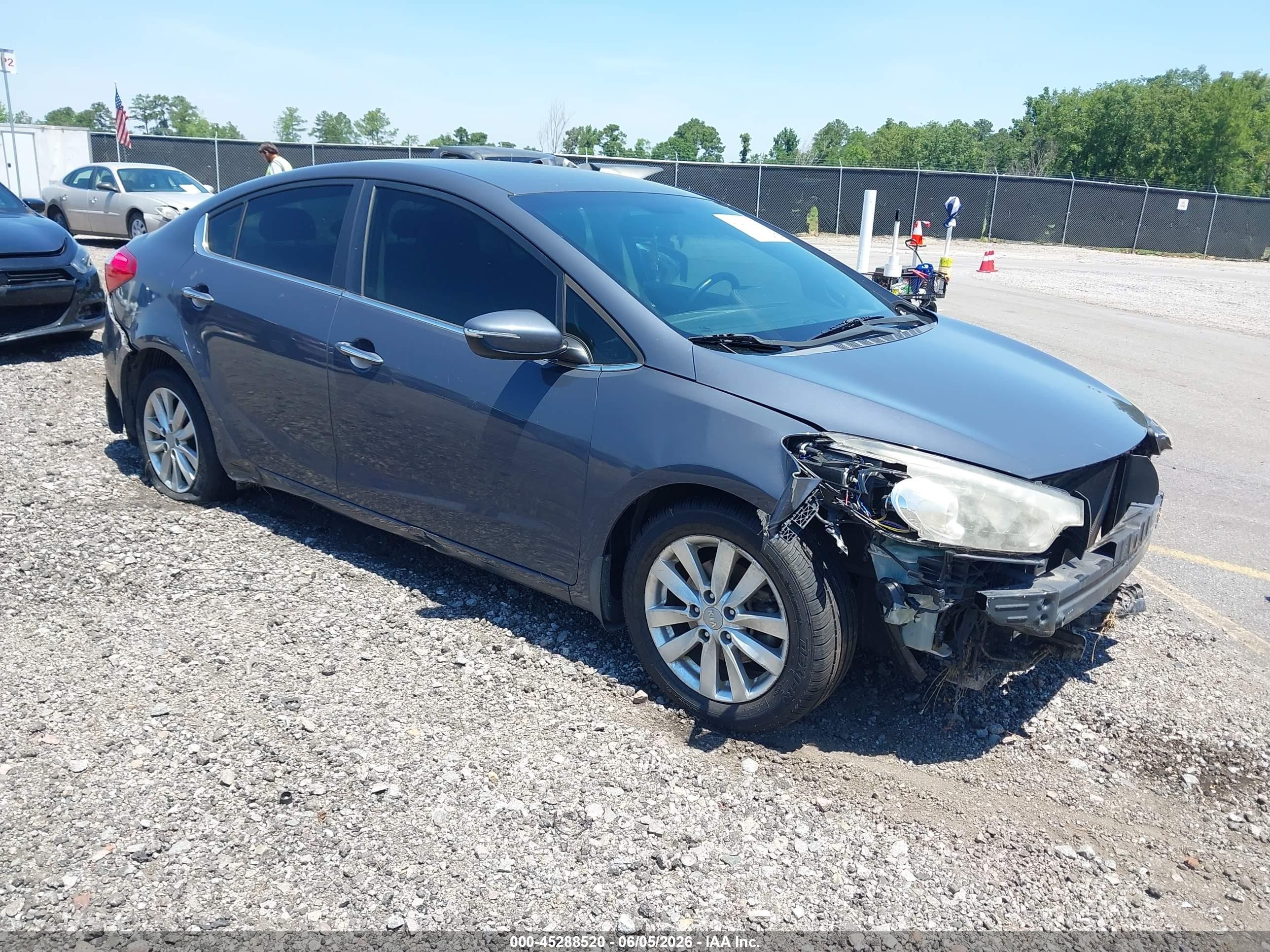 2015 Kia Forte Ex Gray vin: KNAFX4A80F5266127