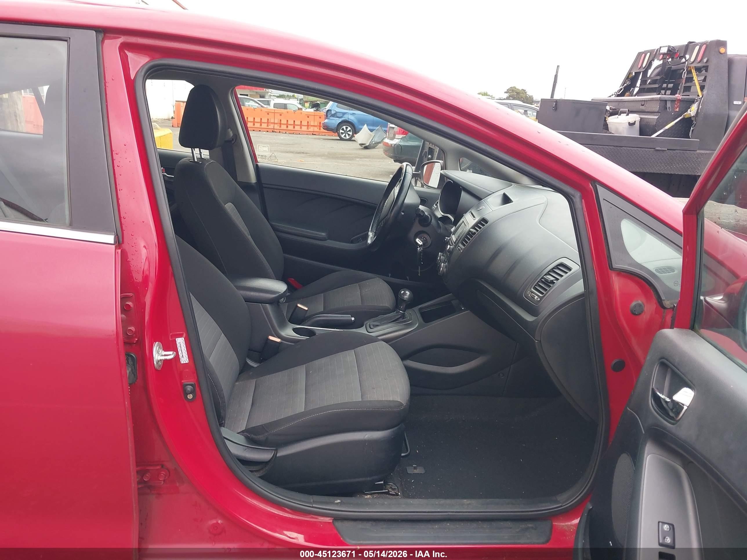 2014 Kia Forte Ex Red vin: KNAFX4A81E5053475