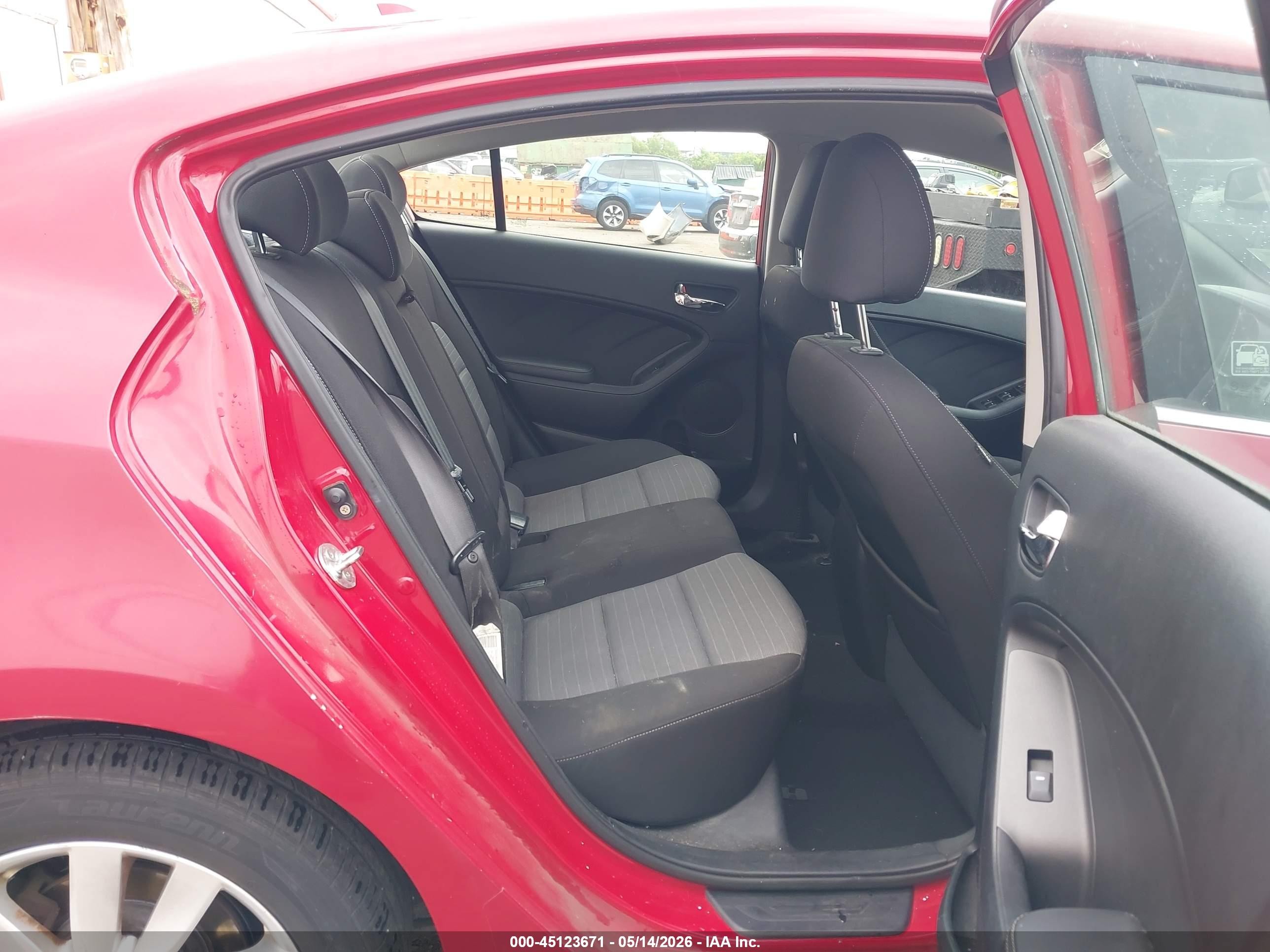 2014 Kia Forte Ex Red vin: KNAFX4A81E5053475