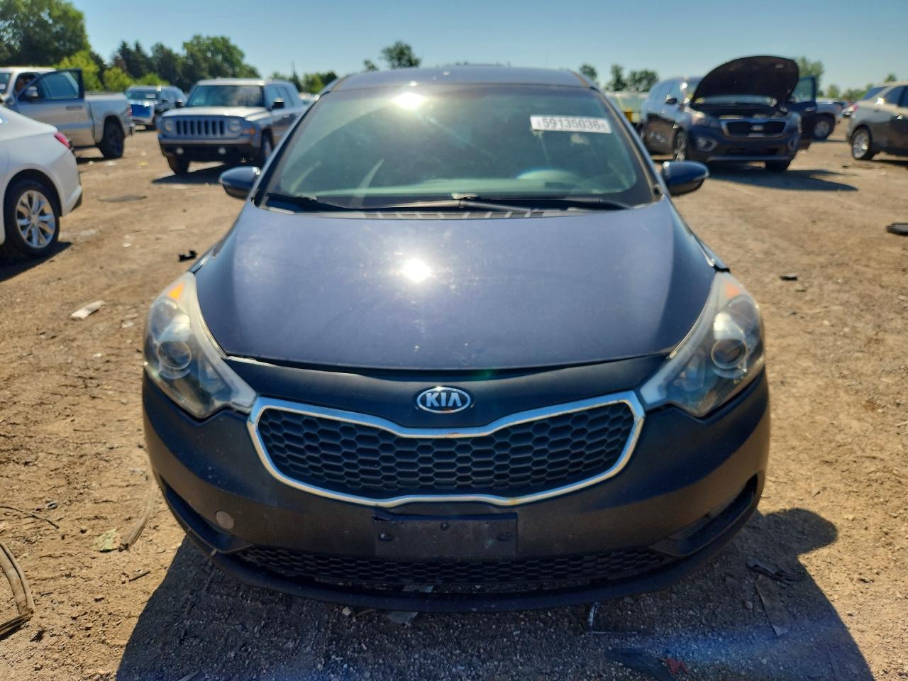 2014 Kia Forte Ex Gray vin: KNAFX4A81E5057753