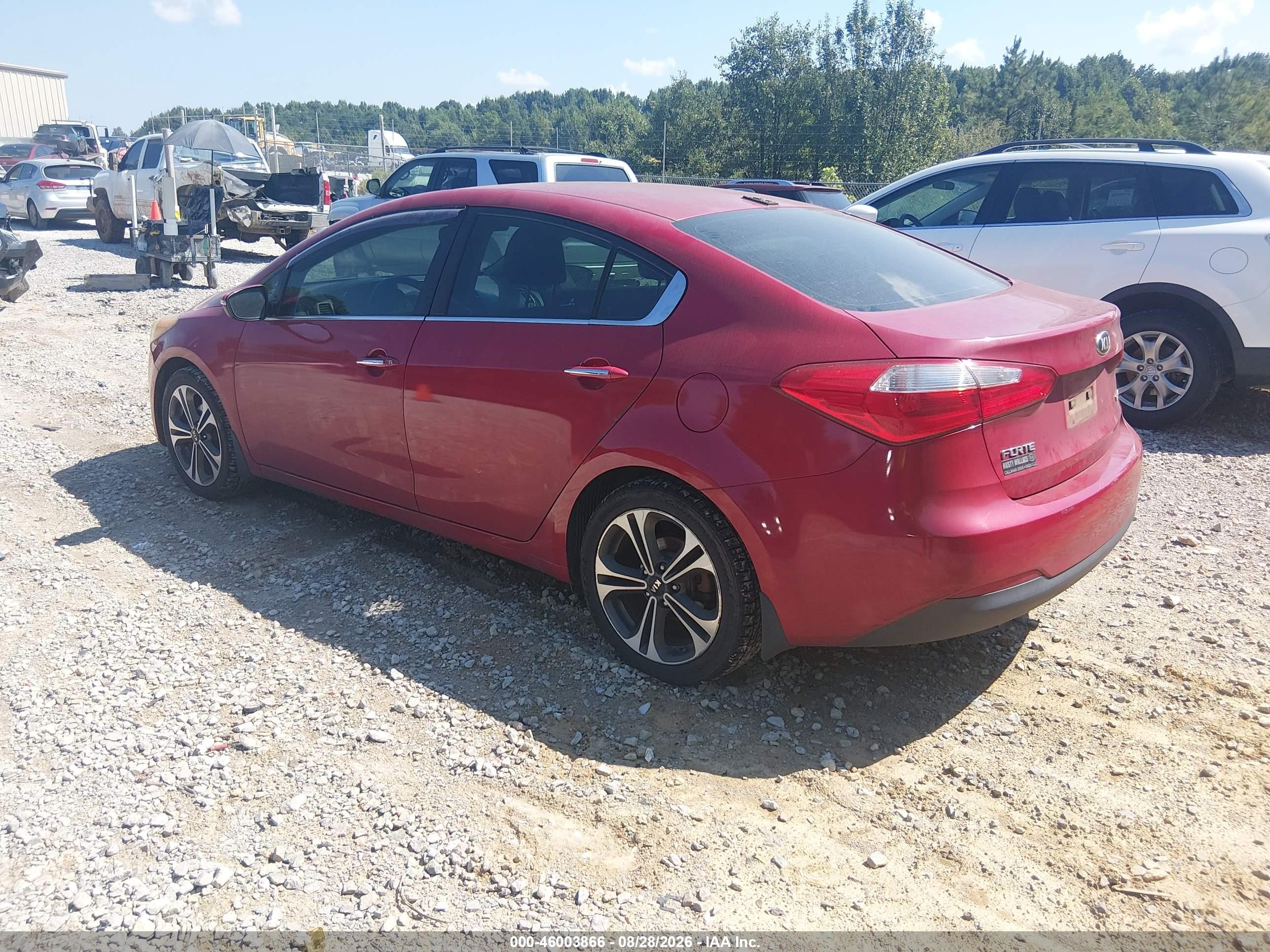 2014 Kia Forte Ex Red vin: KNAFX4A81E5102402