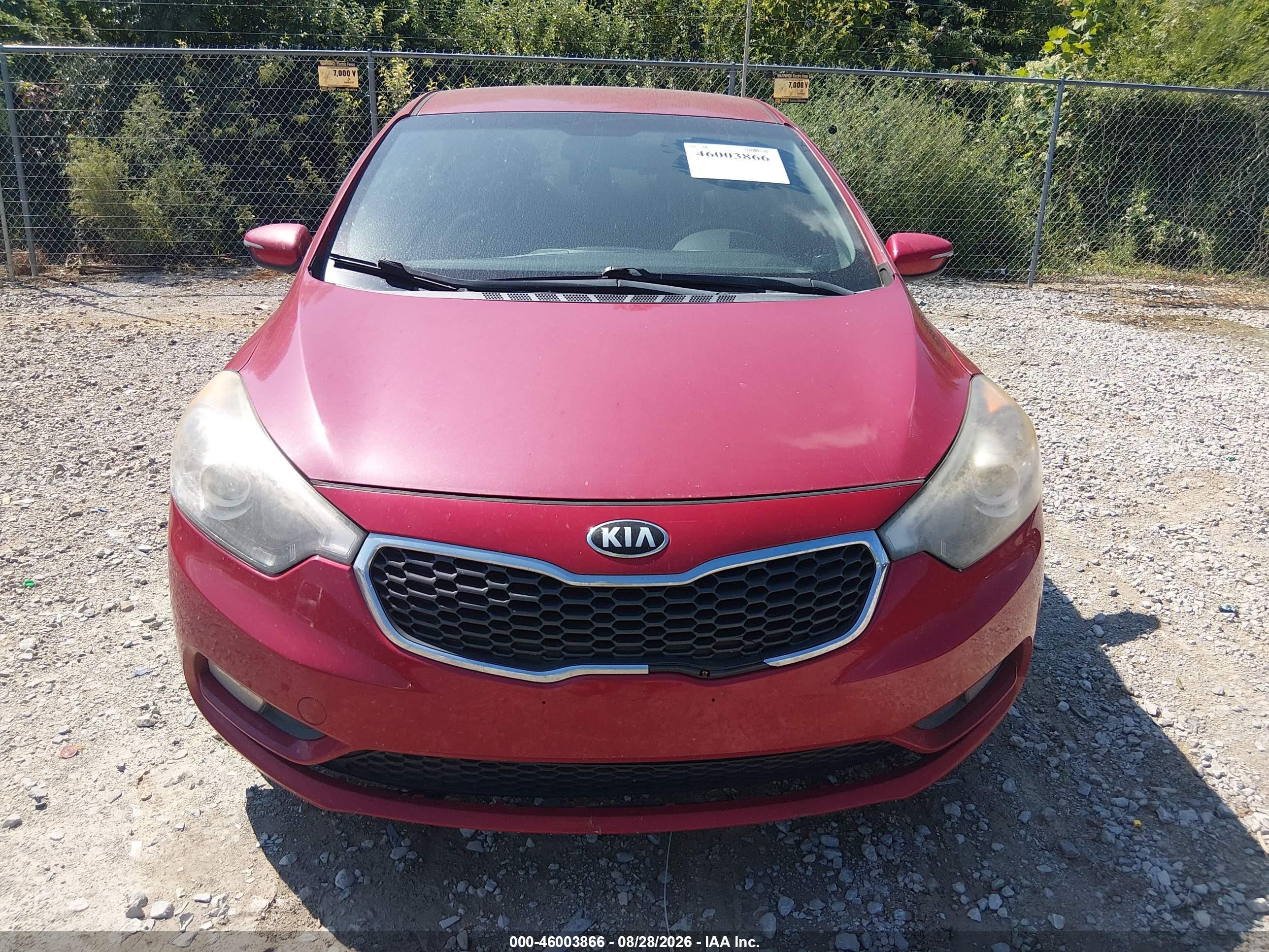 2014 Kia Forte Ex Red vin: KNAFX4A81E5102402