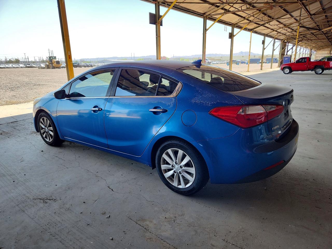 2014 Kia Forte Ex Blue vin: KNAFX4A81E5116445