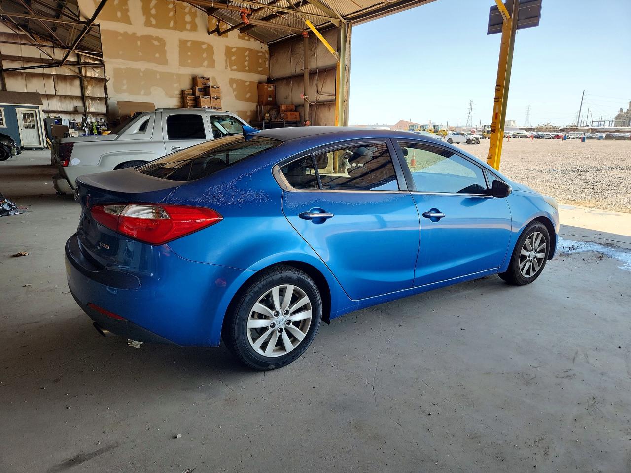 2014 Kia Forte Ex Blue vin: KNAFX4A81E5116445