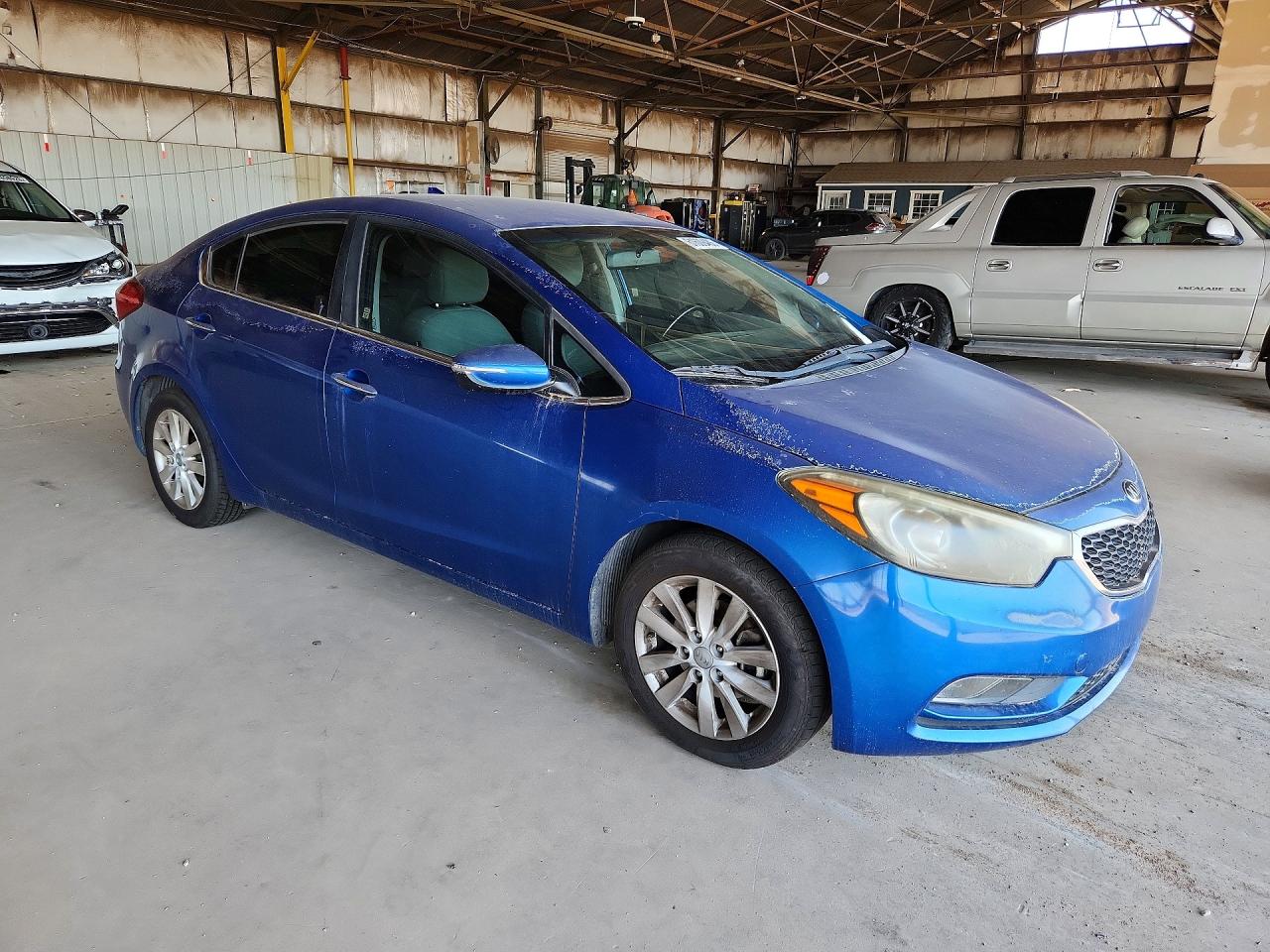 2014 Kia Forte Ex Blue vin: KNAFX4A81E5116445