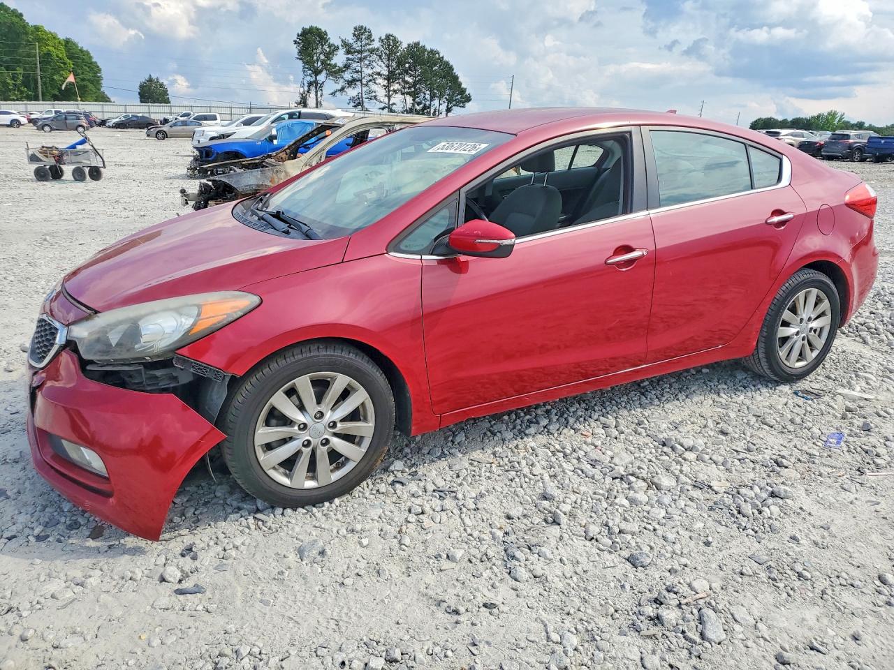 2014 Kia Forte Ex Red vin: KNAFX4A81E5157870