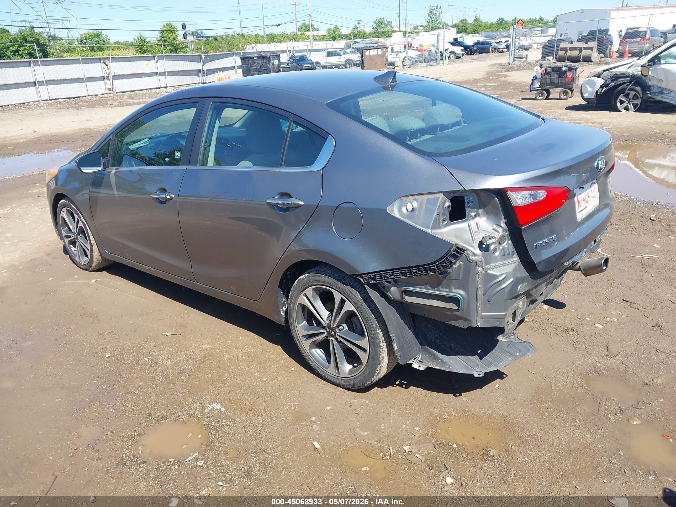 2014 Kia Forte Ex Серый vin: KNAFX4A81E5165810