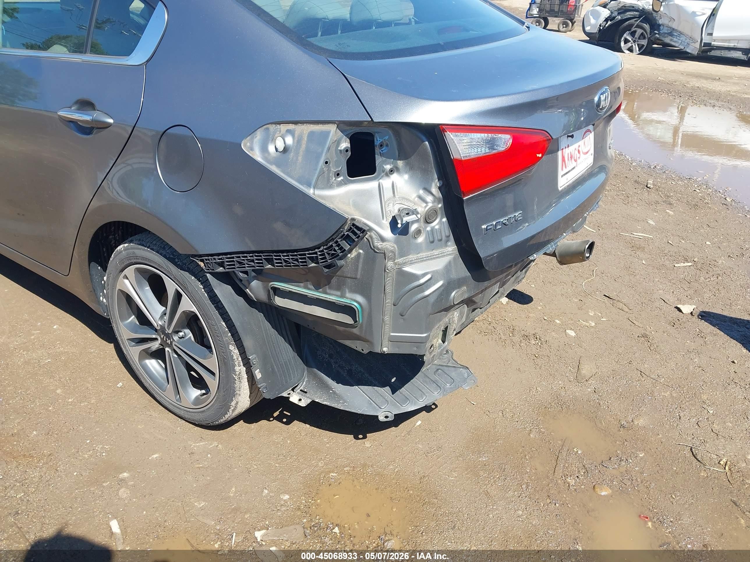 2014 Kia Forte Ex Серый vin: KNAFX4A81E5165810