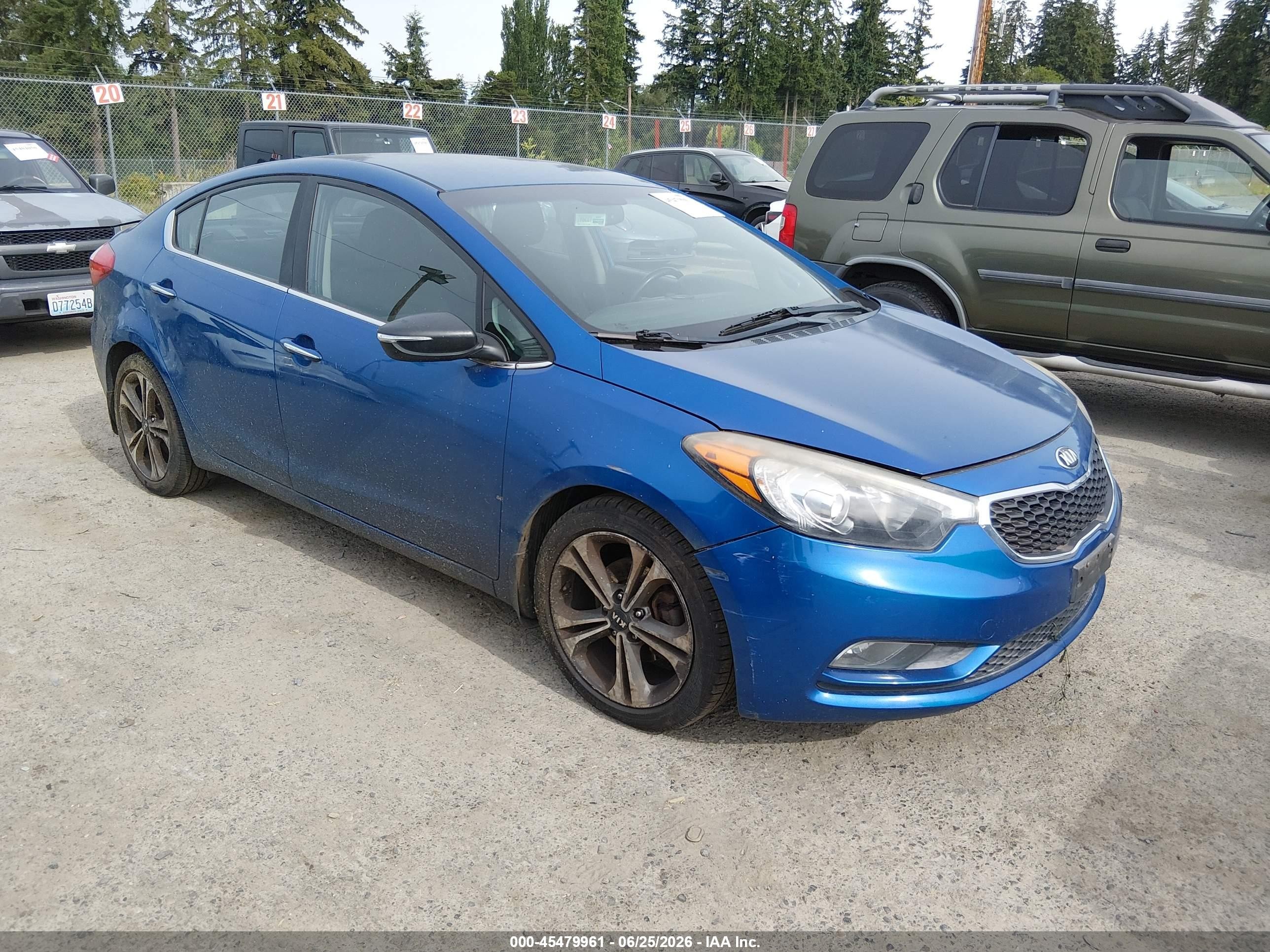 2015 Kia Forte Ex Blue vin: KNAFX4A81F5280490