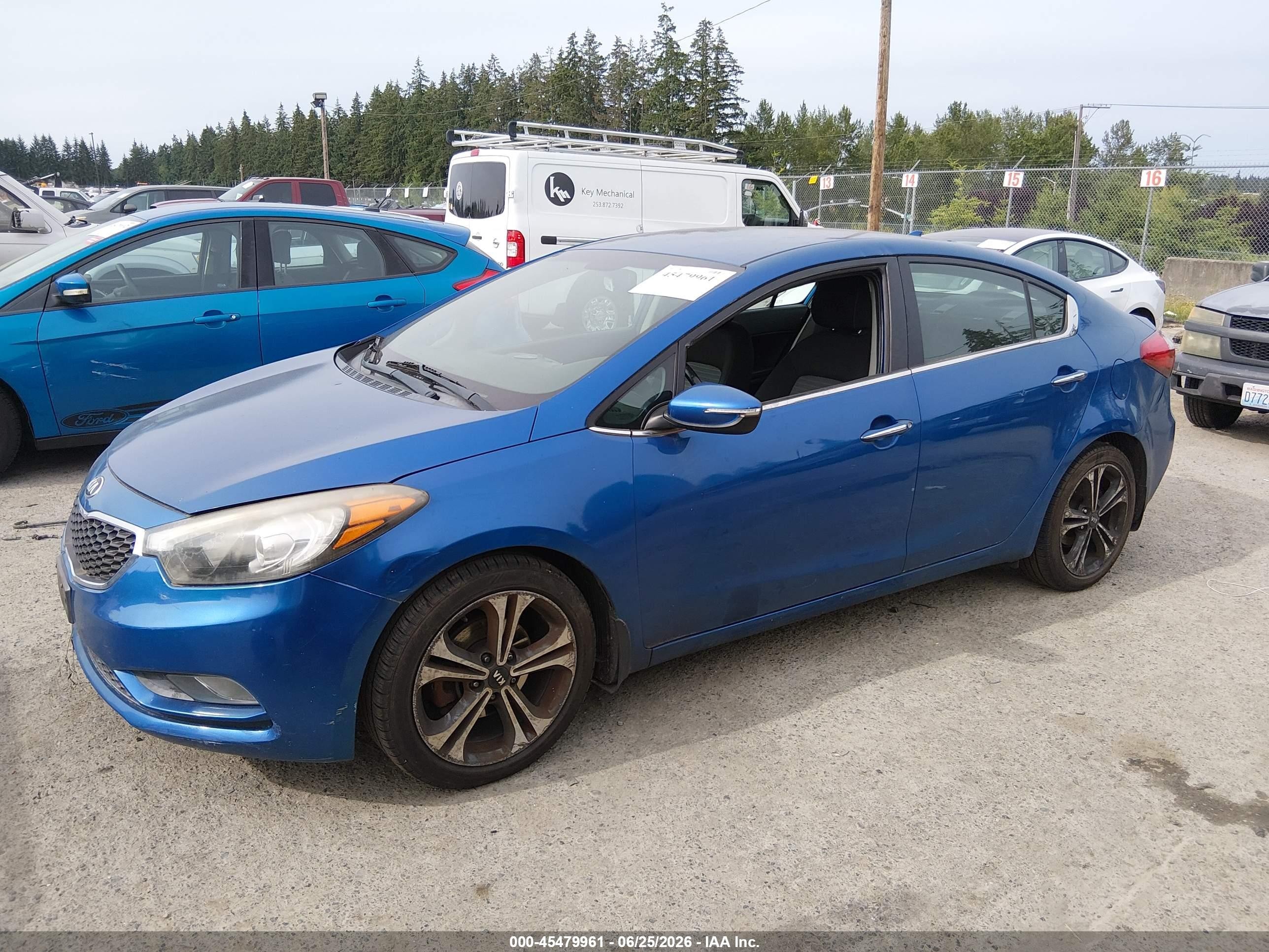 2015 Kia Forte Ex Blue vin: KNAFX4A81F5280490