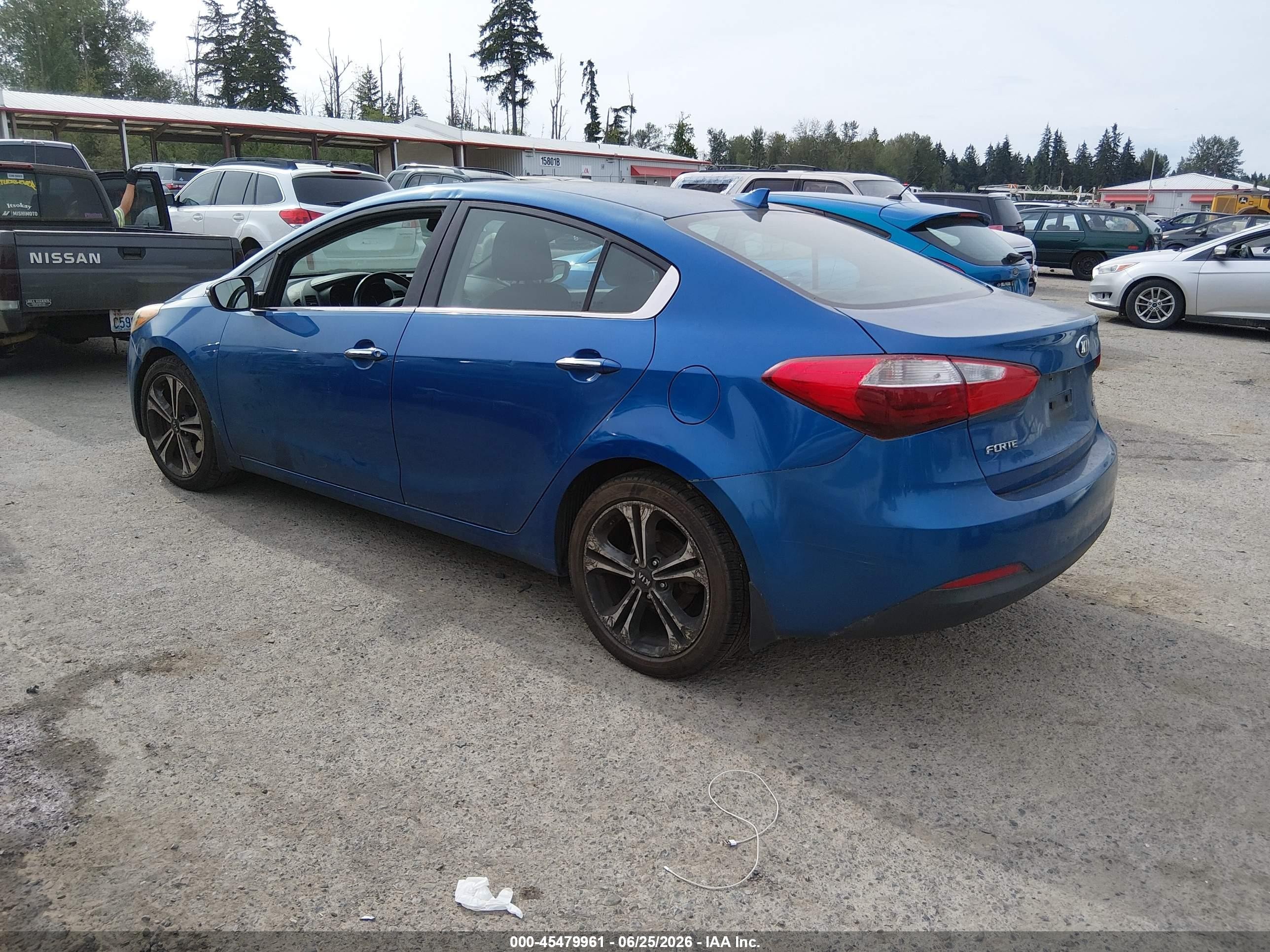 2015 Kia Forte Ex Blue vin: KNAFX4A81F5280490