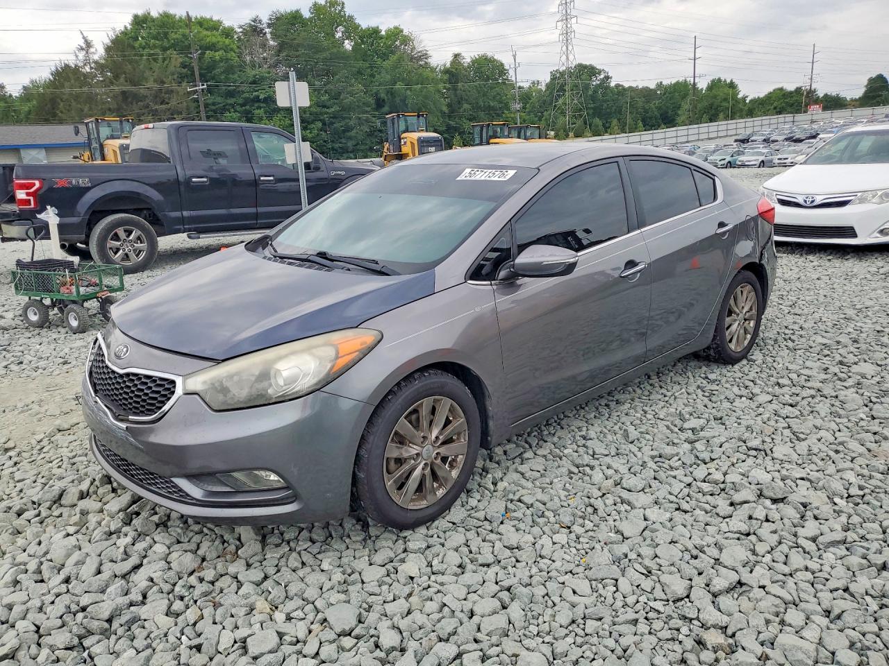 2015 Kia Forte Ex Серый vin: KNAFX4A81F5392982