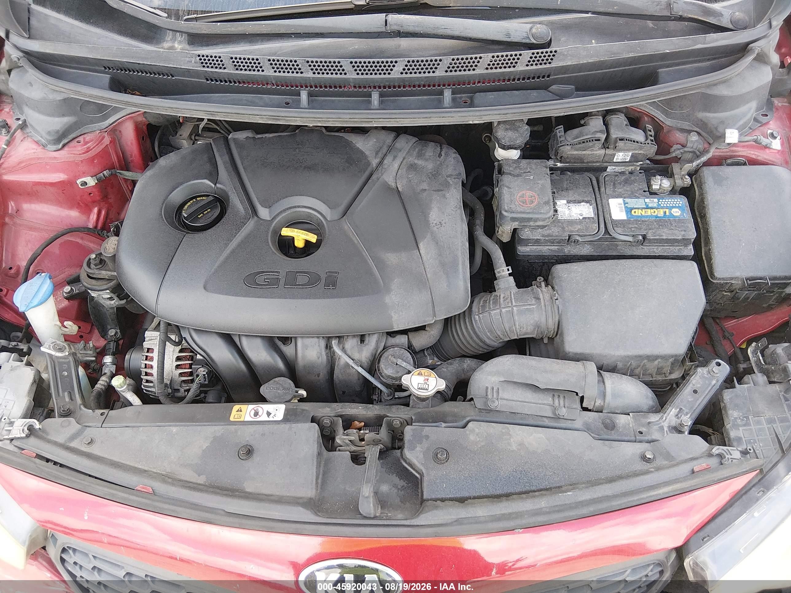 2014 Kia Forte Ex Red vin: KNAFX4A82E5050200