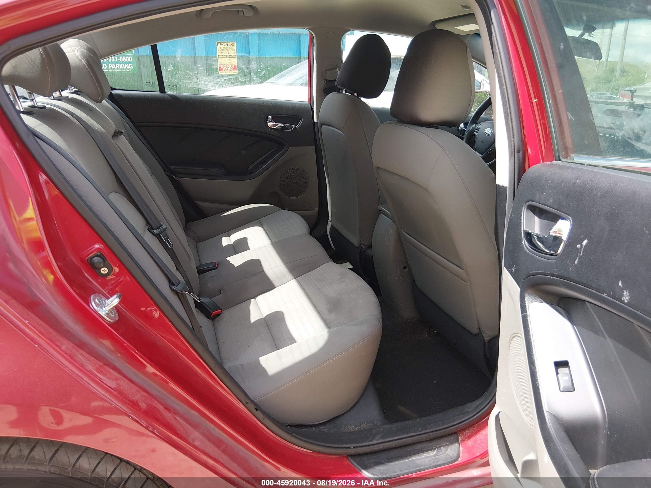 2014 Kia Forte Ex Red vin: KNAFX4A82E5050200