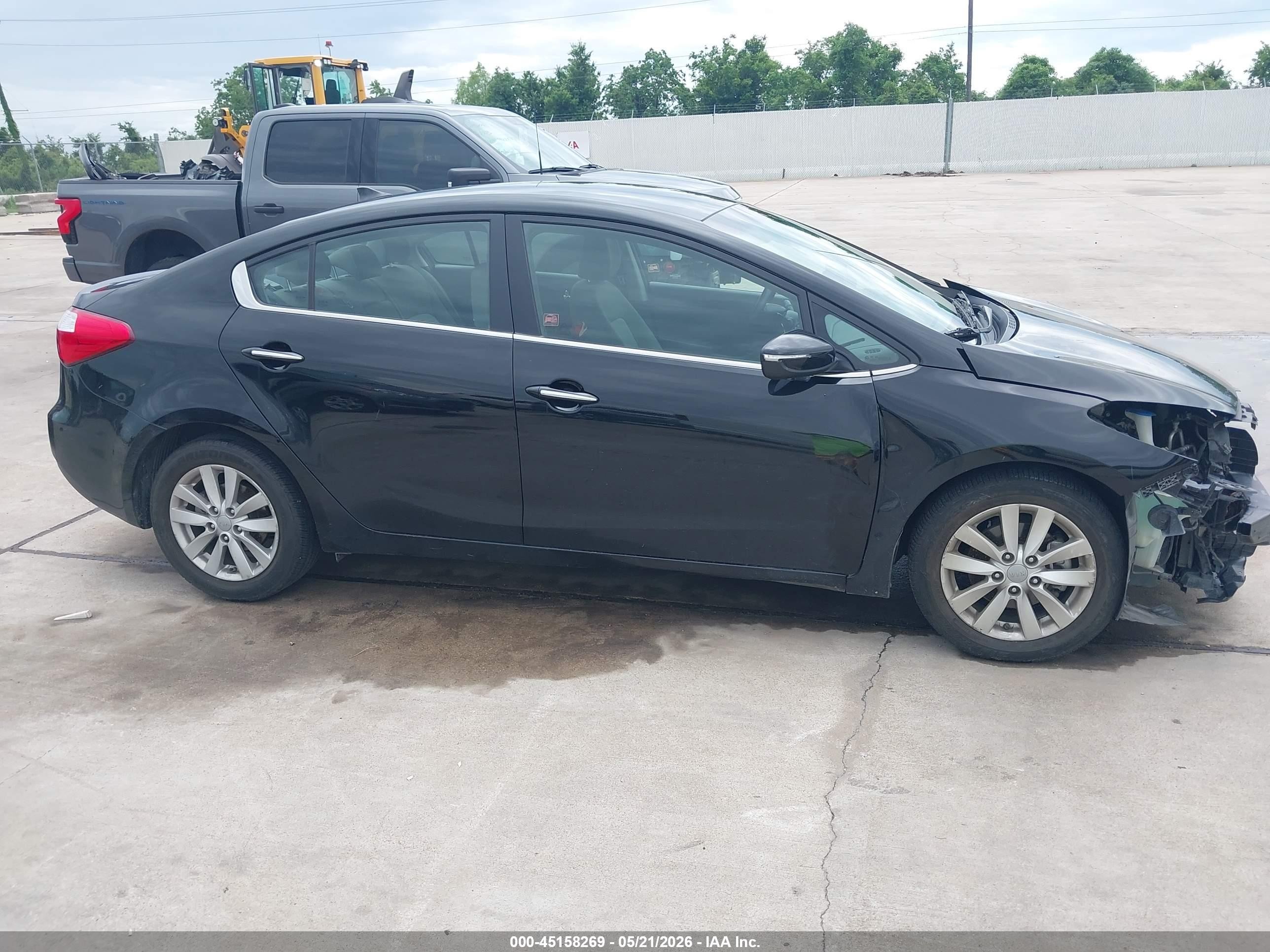 2014 Kia Forte Ex Черный vin: KNAFX4A82E5056434