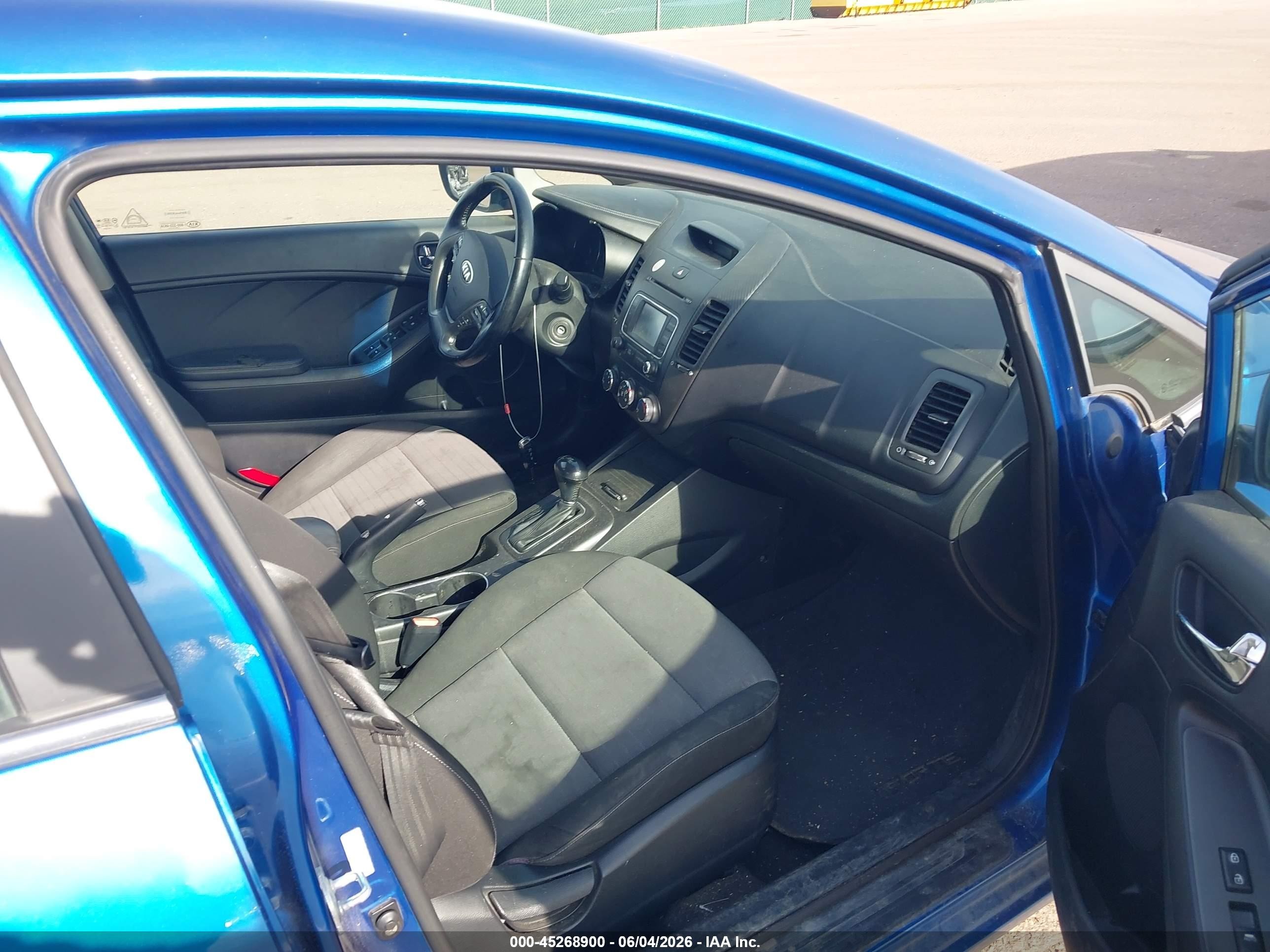 2014 Kia Forte Ex Blue vin: KNAFX4A82E5075596