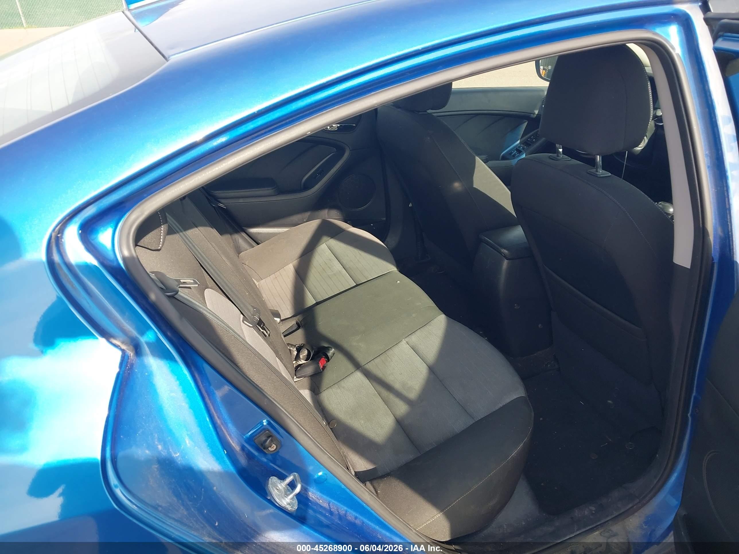 2014 Kia Forte Ex Blue vin: KNAFX4A82E5075596