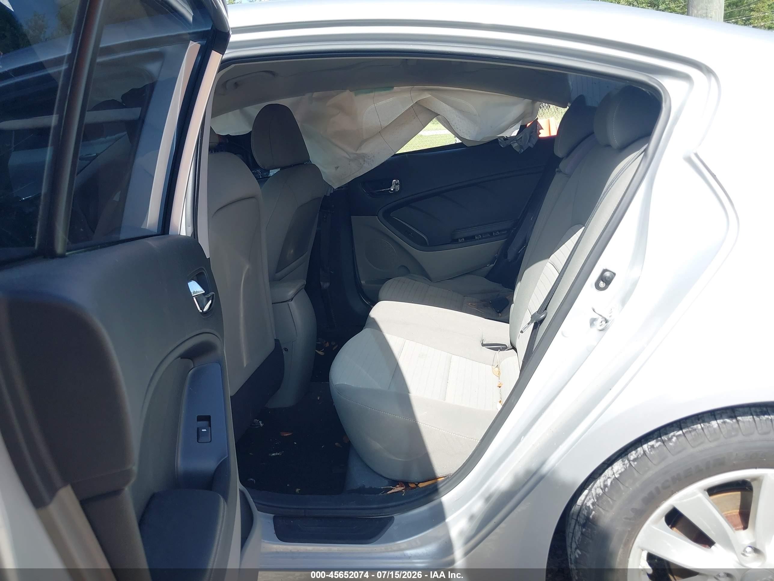 2014 Kia Forte Ex Серебряный vin: KNAFX4A82E5090289