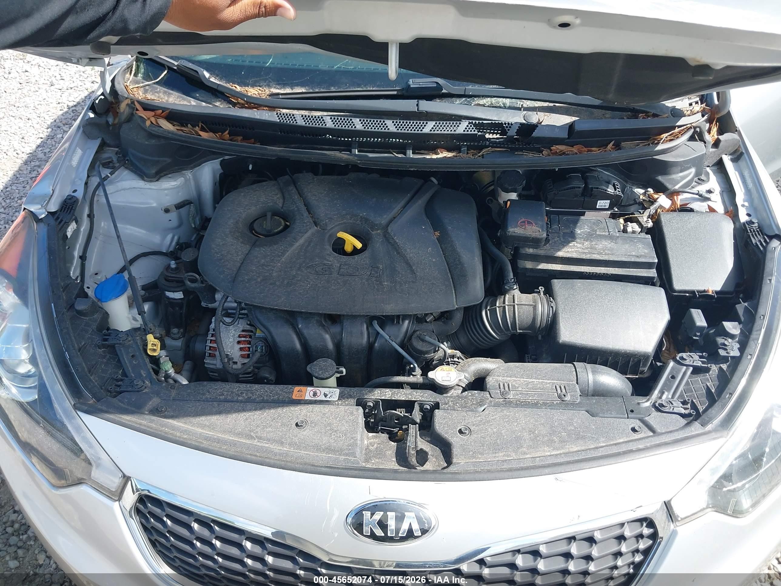 2014 Kia Forte Ex Серебряный vin: KNAFX4A82E5090289