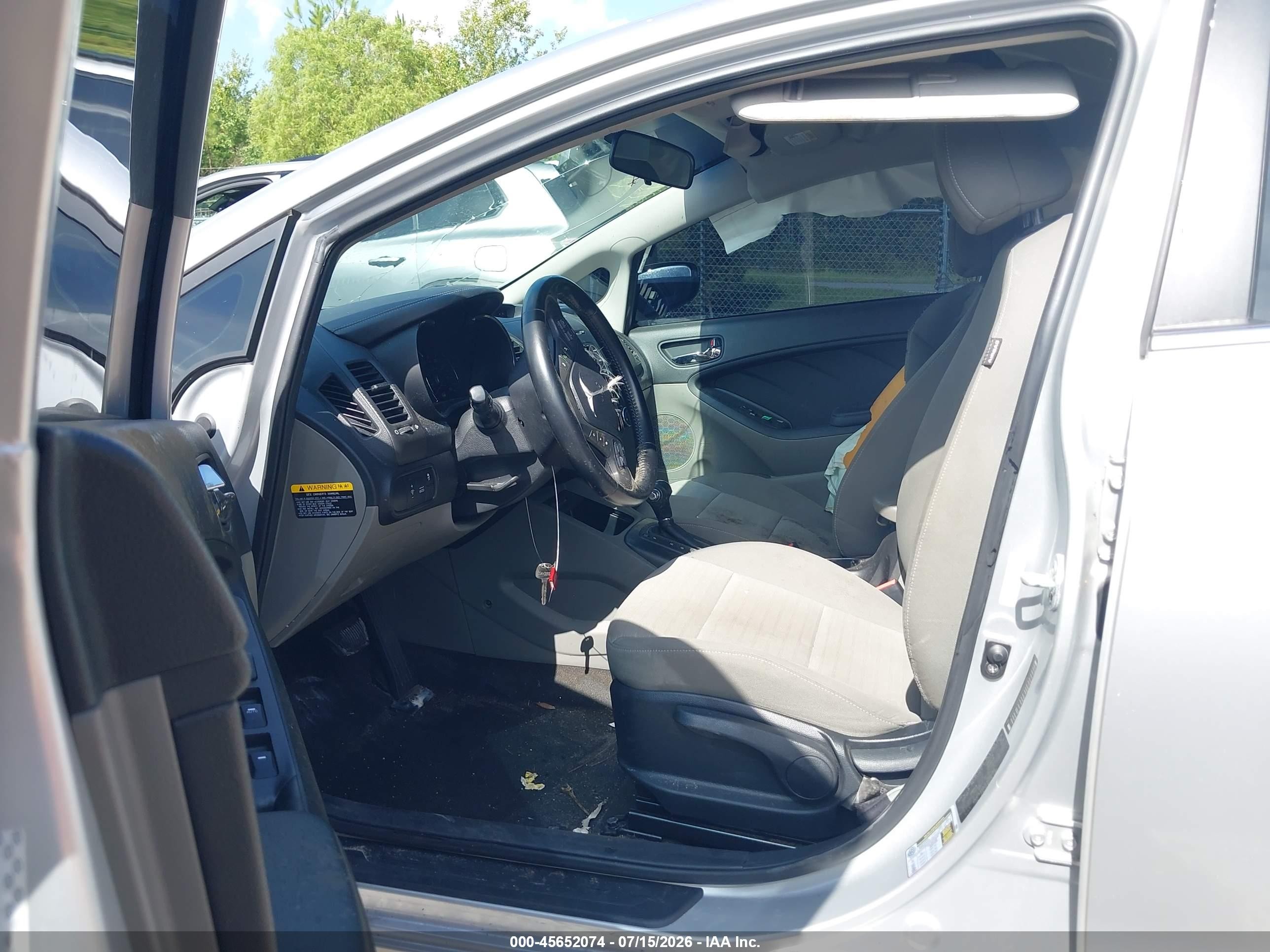 2014 Kia Forte Ex Серебряный vin: KNAFX4A82E5090289