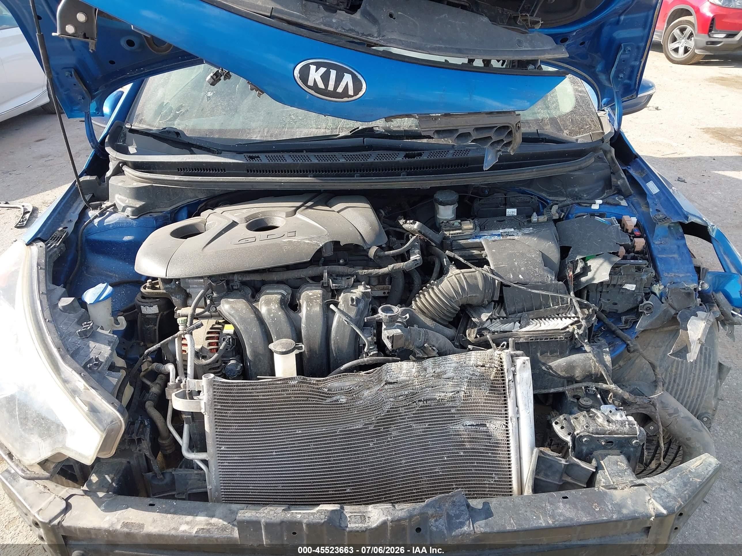 2014 Kia Forte Ex Blue vin: KNAFX4A82E5090910