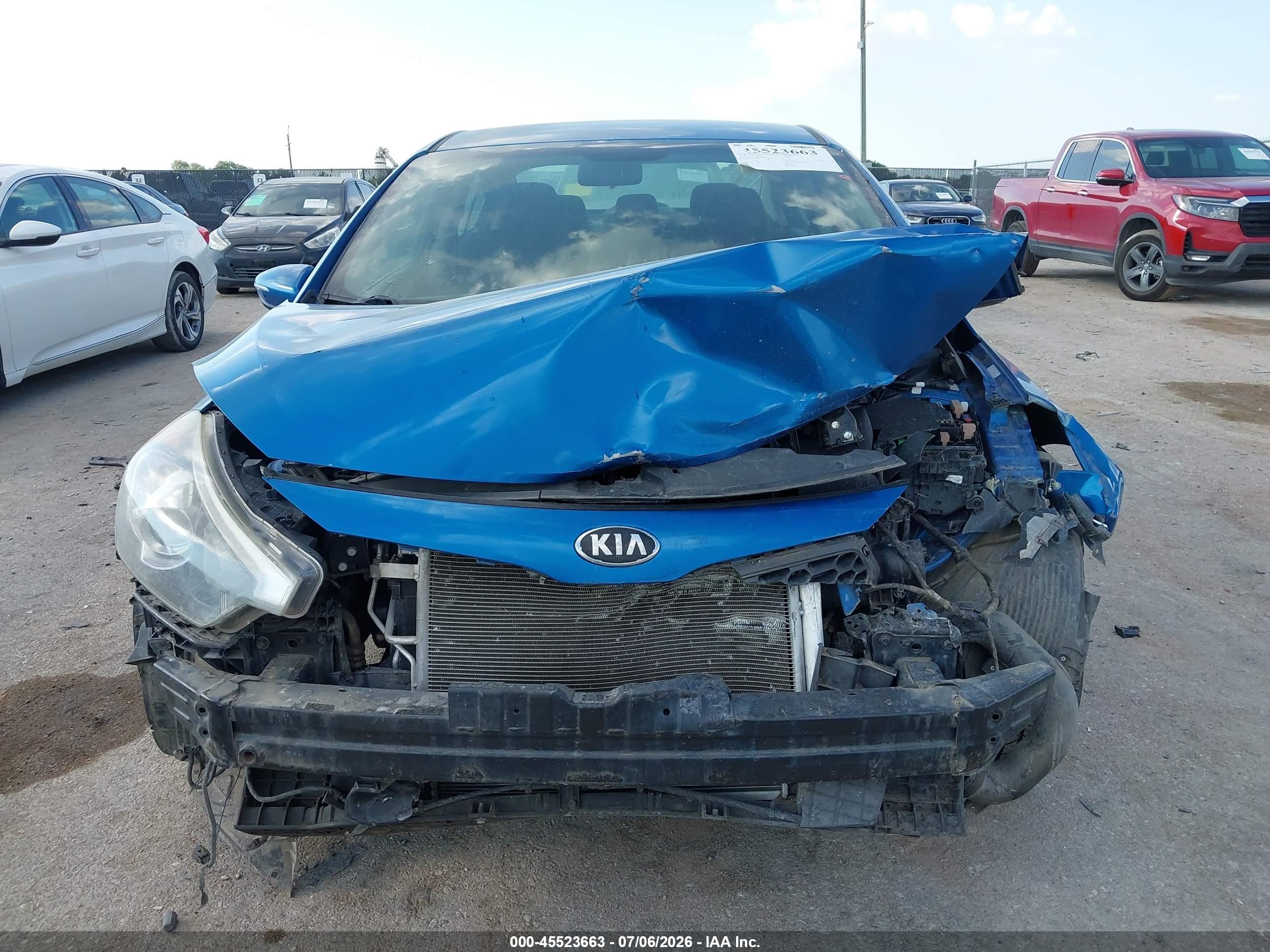 2014 Kia Forte Ex Blue vin: KNAFX4A82E5090910