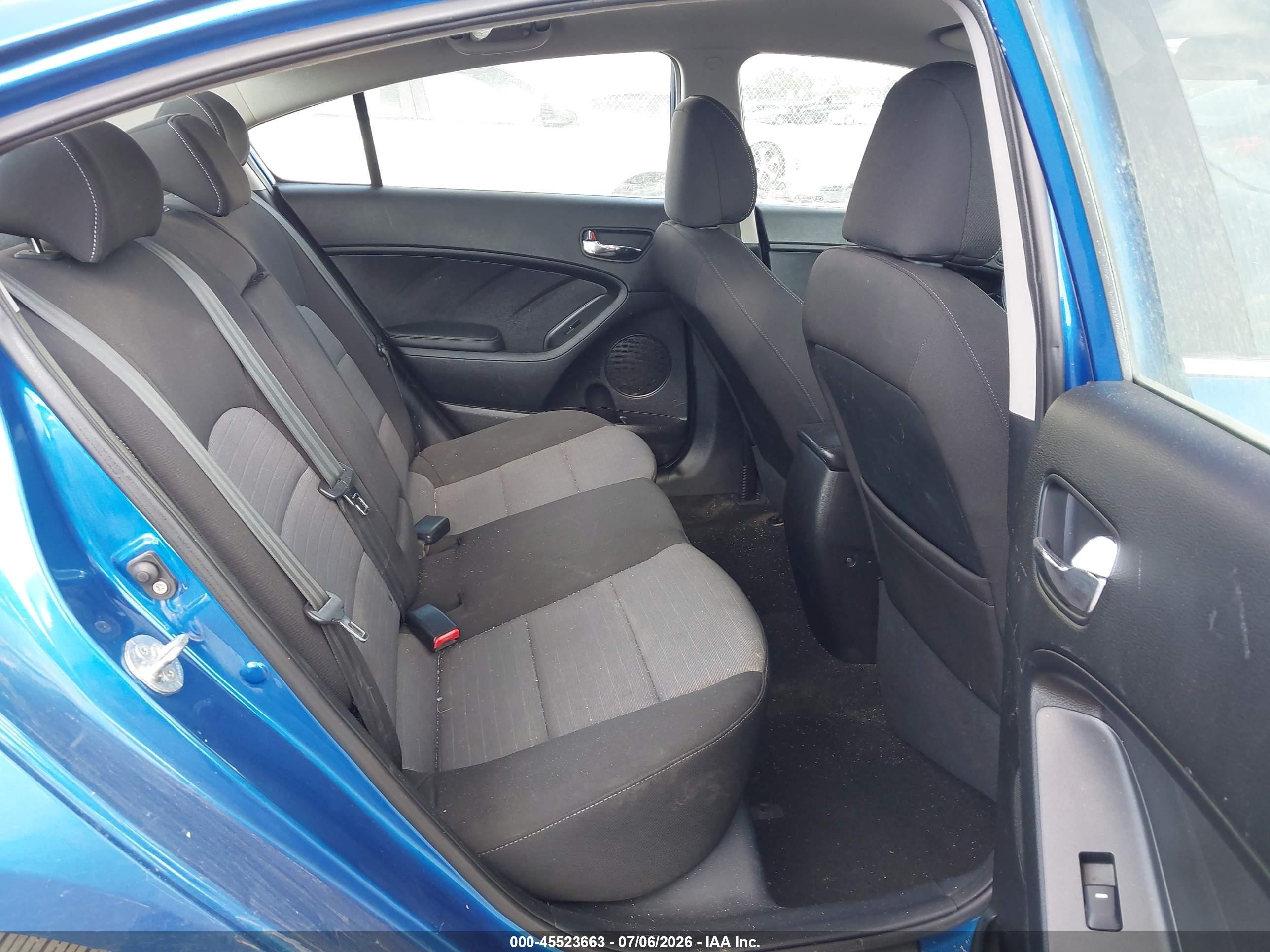 2014 Kia Forte Ex Blue vin: KNAFX4A82E5090910