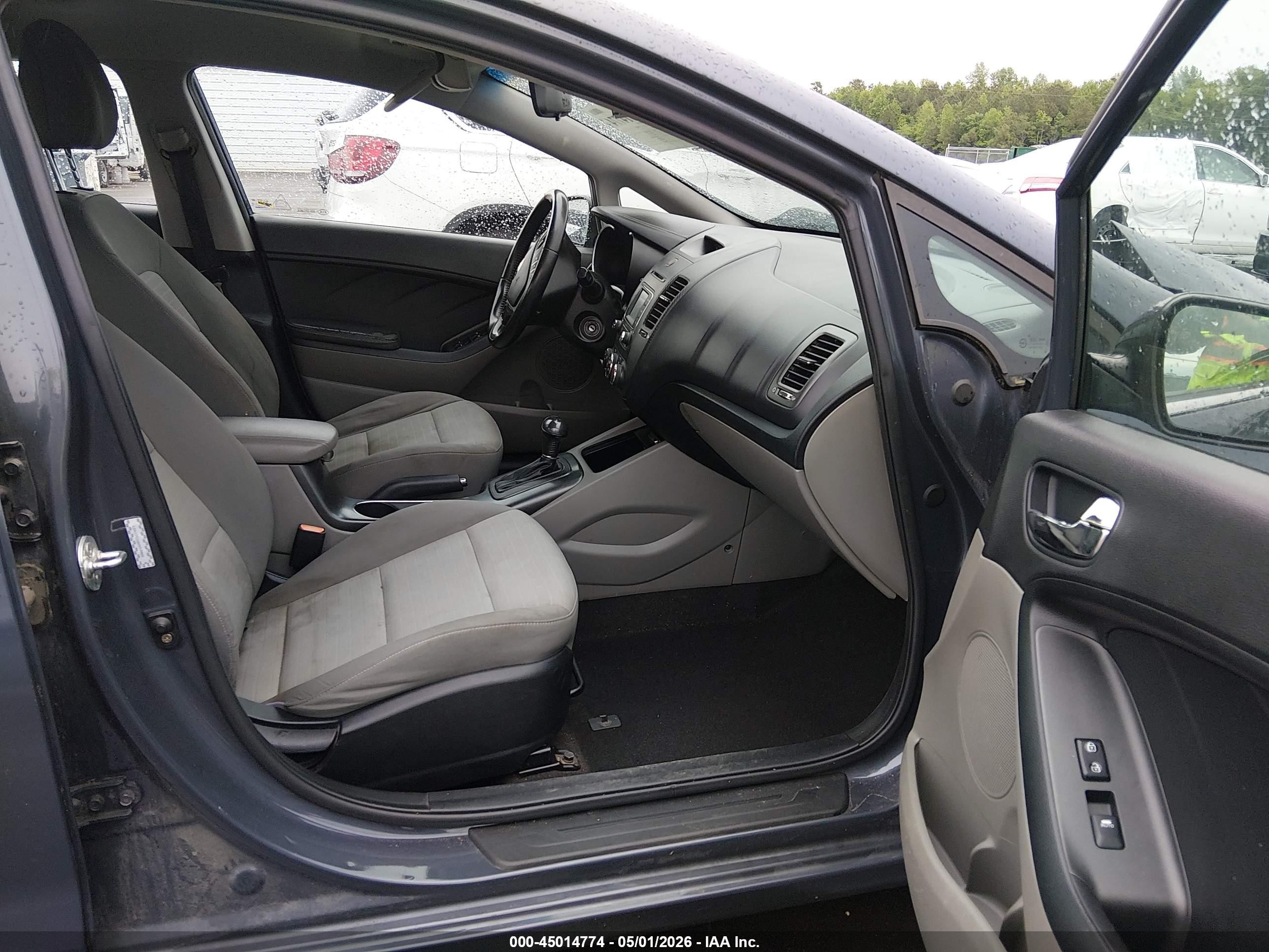 2014 Kia Forte Ex Gray vin: KNAFX4A82E5113621