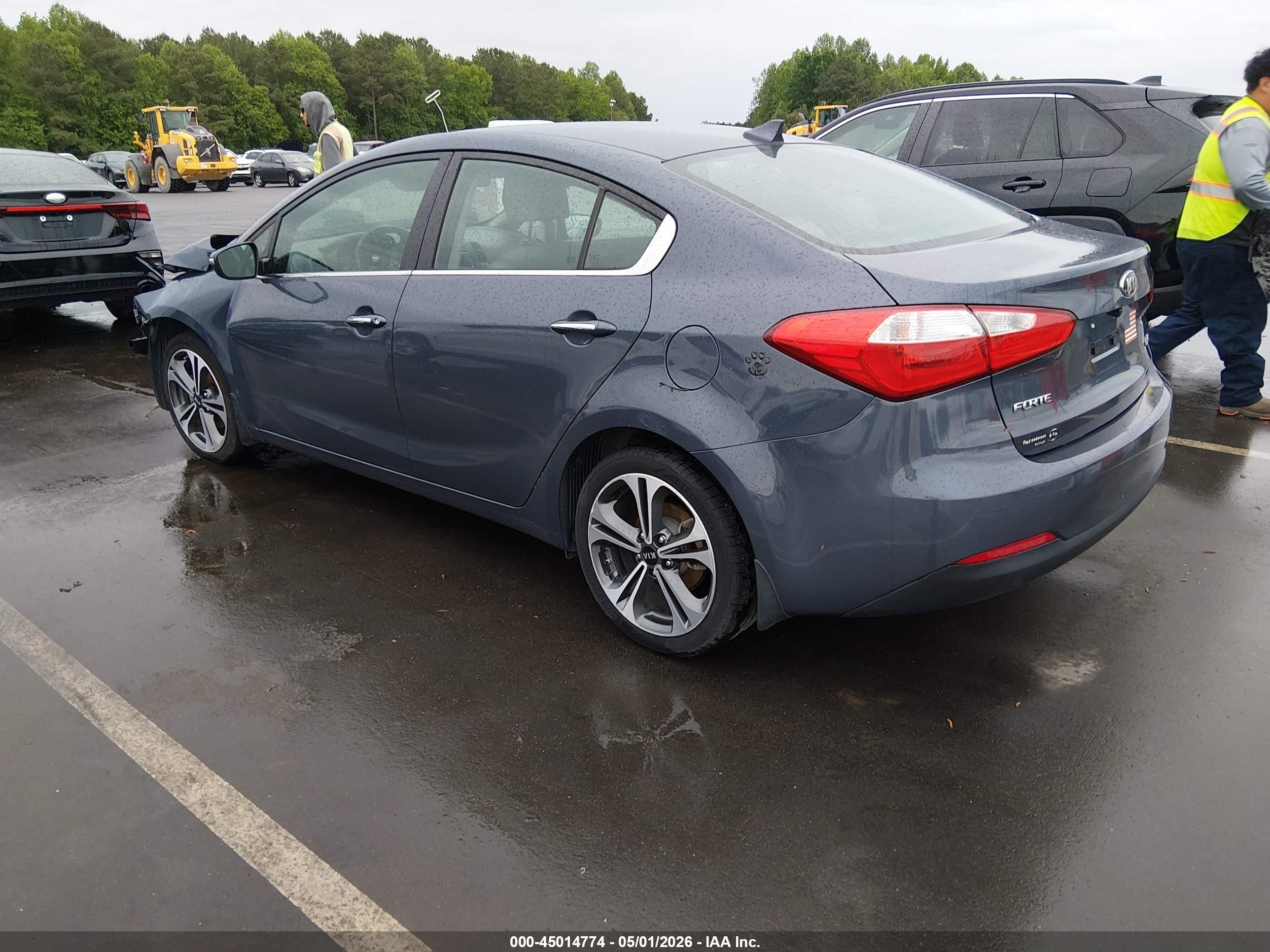 2014 Kia Forte Ex Gray vin: KNAFX4A82E5113621