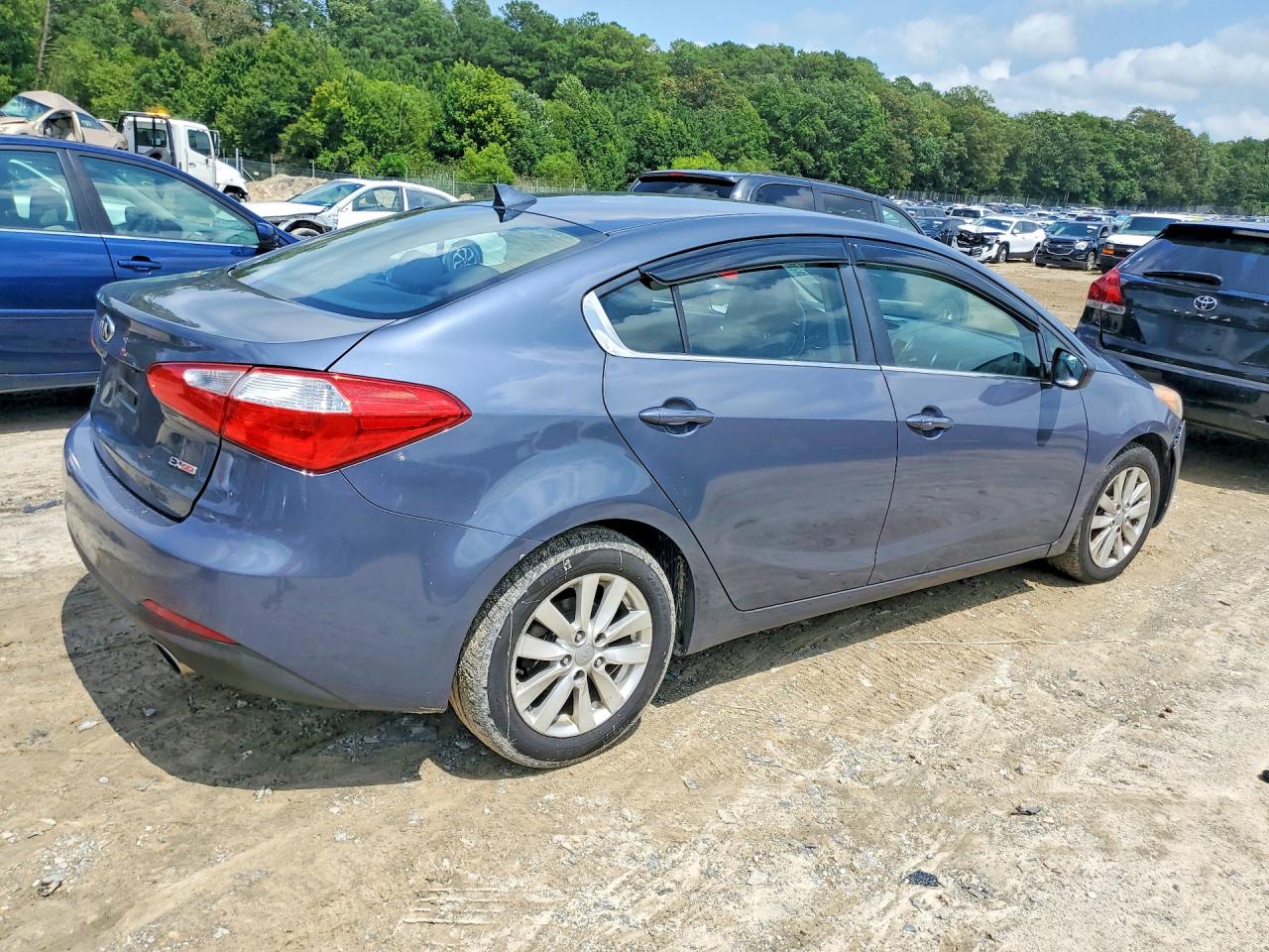 2014 Kia Forte Ex Blue vin: KNAFX4A82E5162267