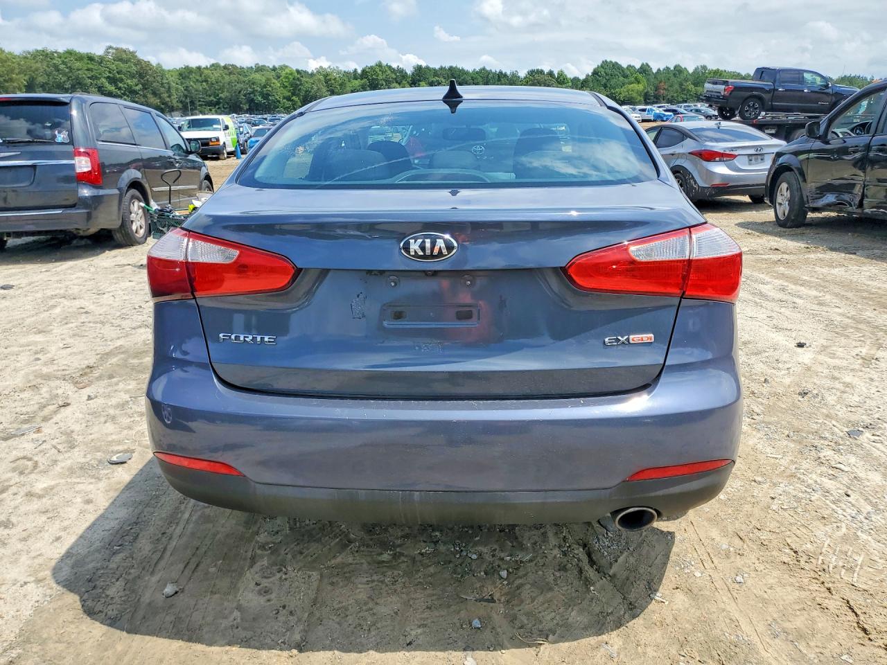 2014 Kia Forte Ex Blue vin: KNAFX4A82E5162267