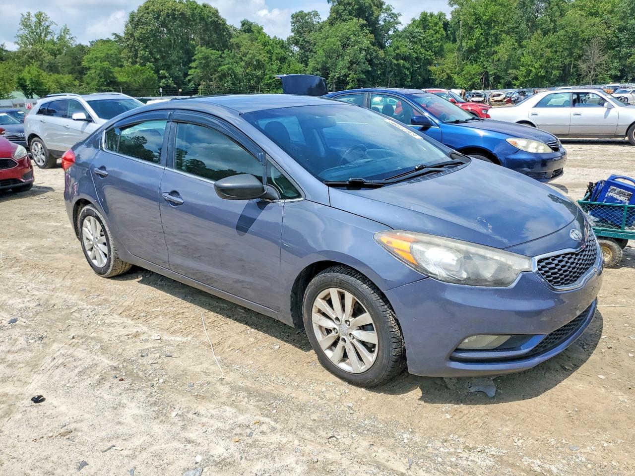 2014 Kia Forte Ex Blue vin: KNAFX4A82E5162267