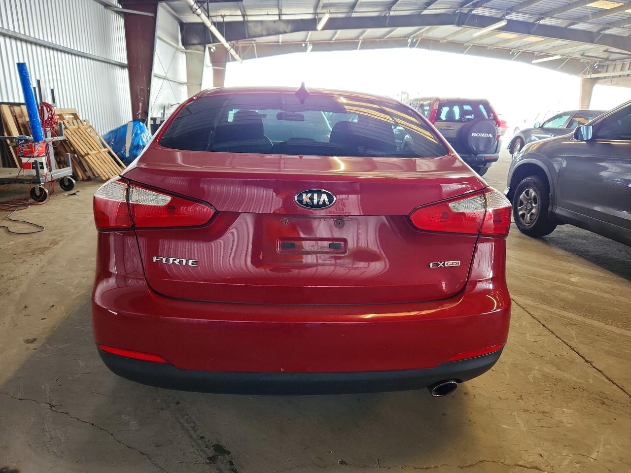 2015 Kia Forte Ex Red vin: KNAFX4A82F5357982