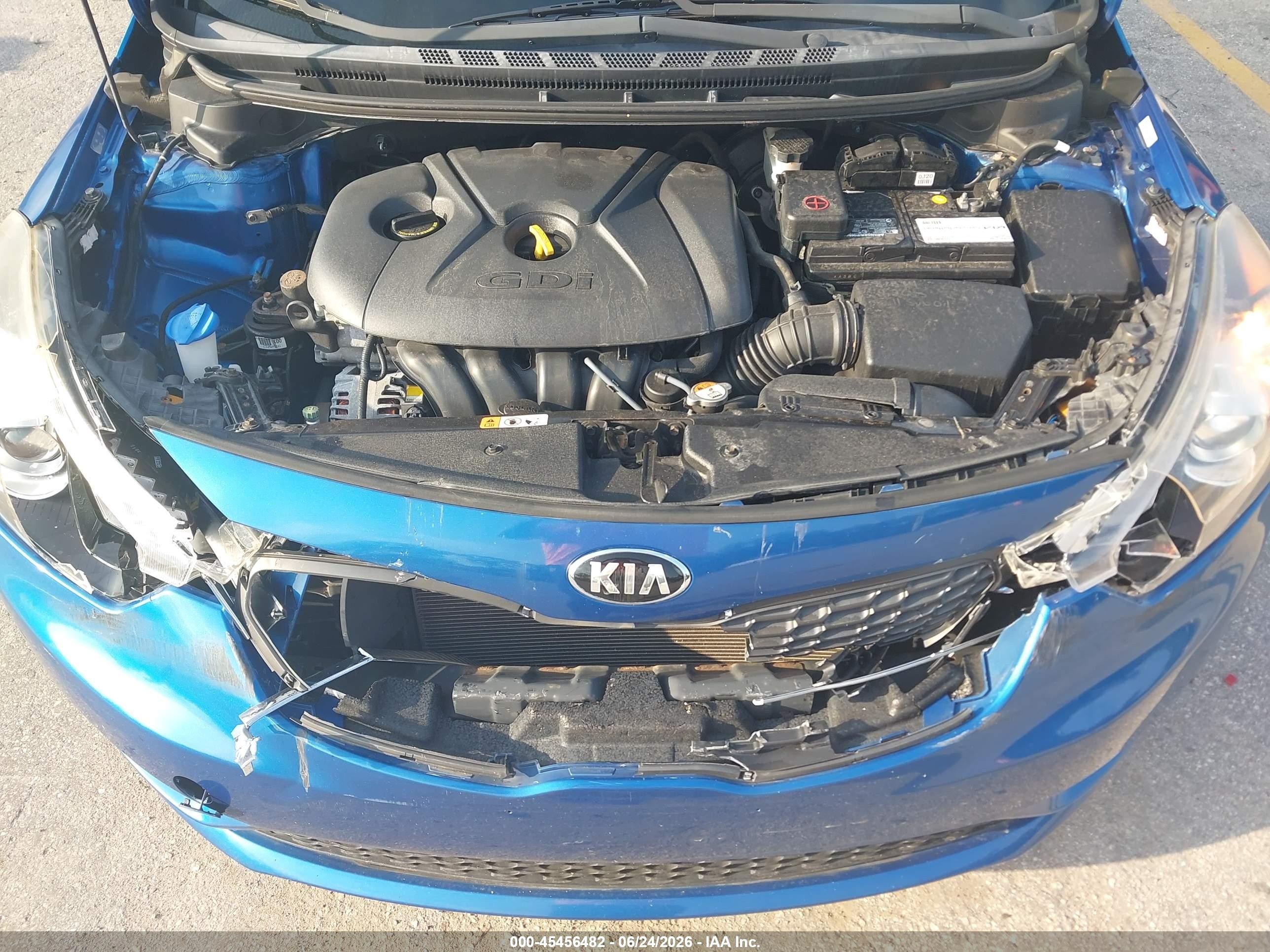 2014 Kia Forte Ex Синий vin: KNAFX4A83E5077938