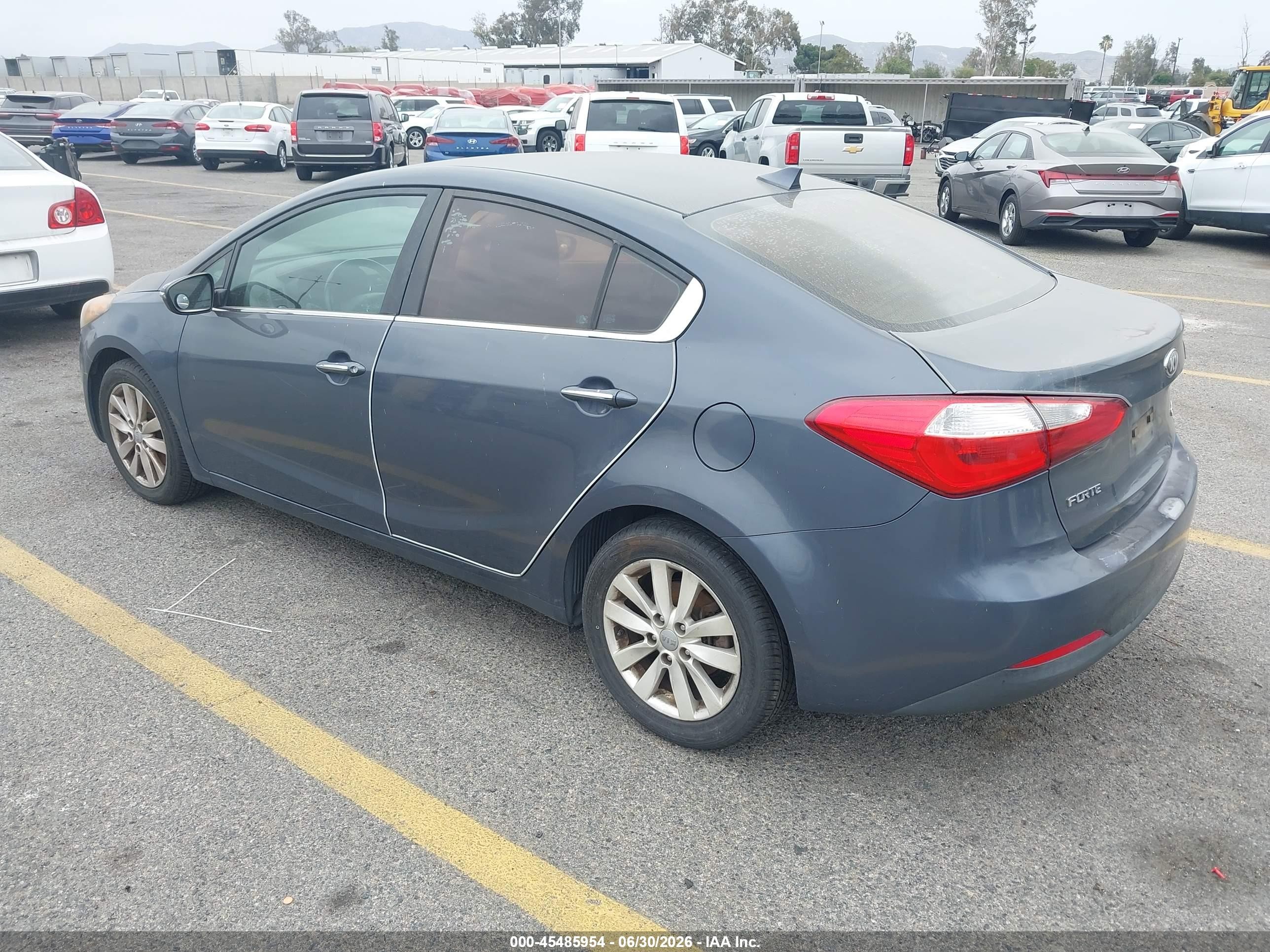 2014 Kia Forte Ex Blue vin: KNAFX4A83E5084498