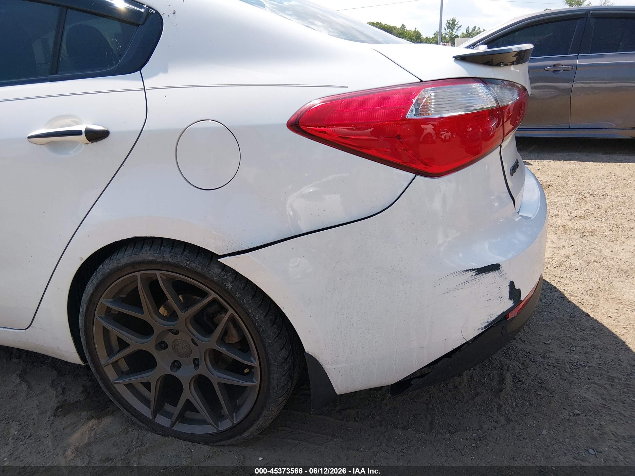 2014 Kia Forte Ex White vin: KNAFX4A83E5099289