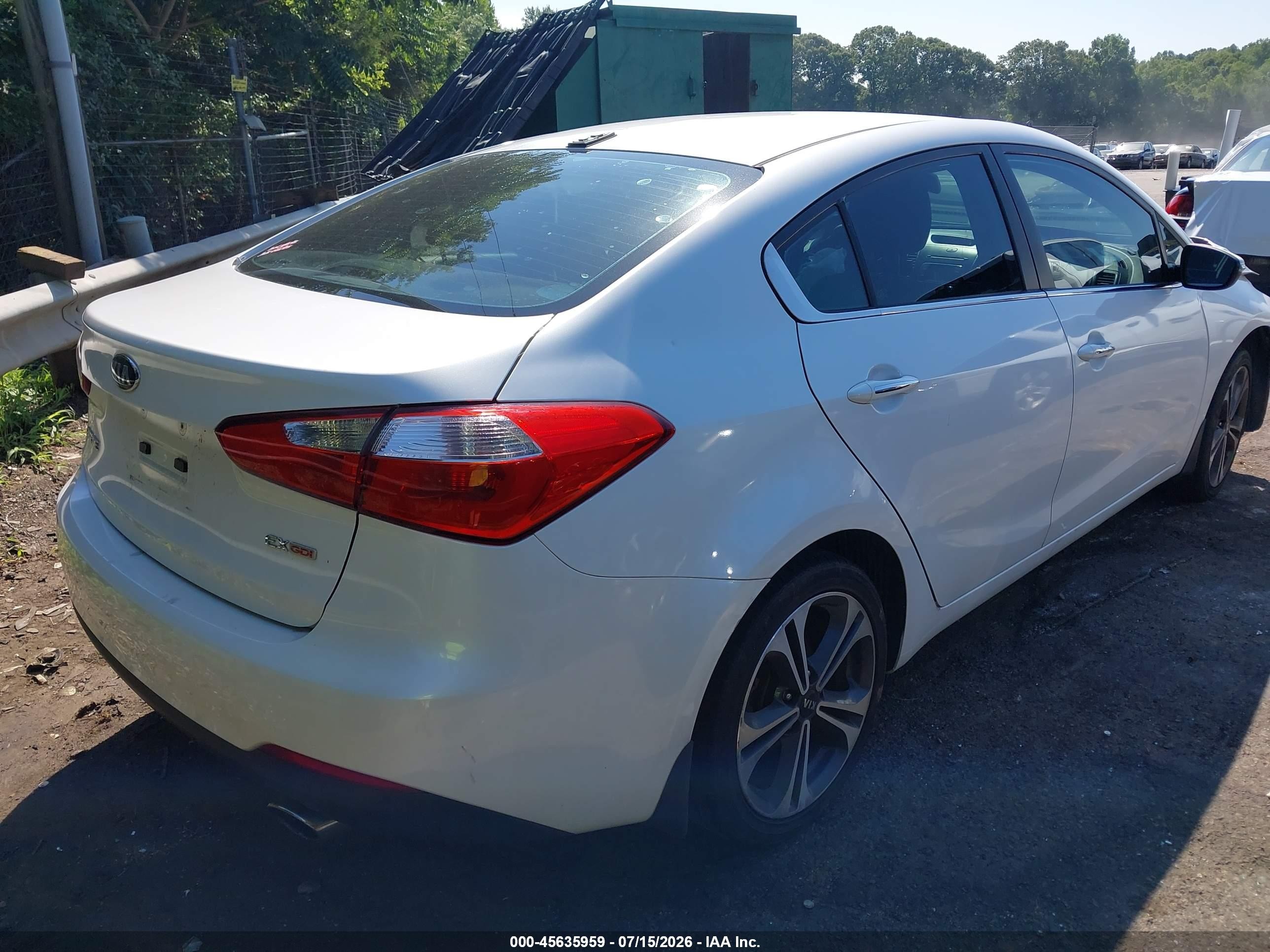 2014 Kia Forte Ex White vin: KNAFX4A83E5114020