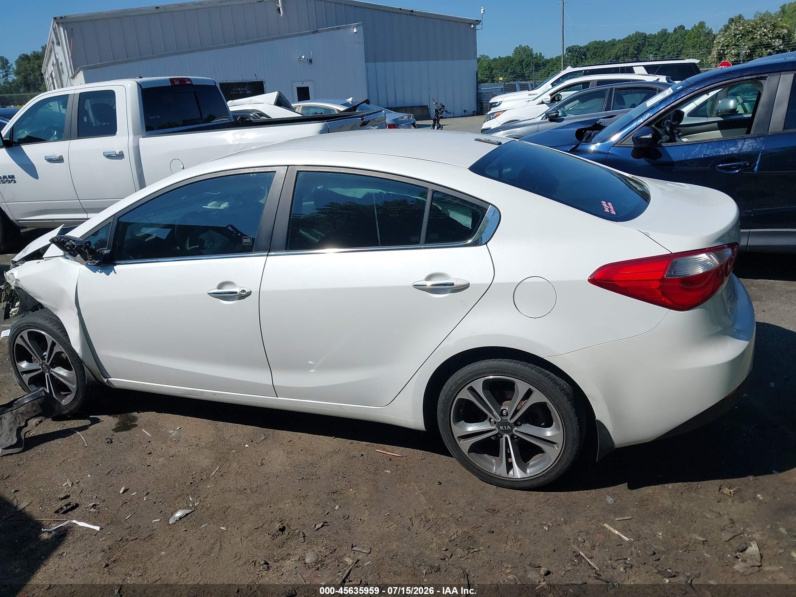 2014 Kia Forte Ex White vin: KNAFX4A83E5114020