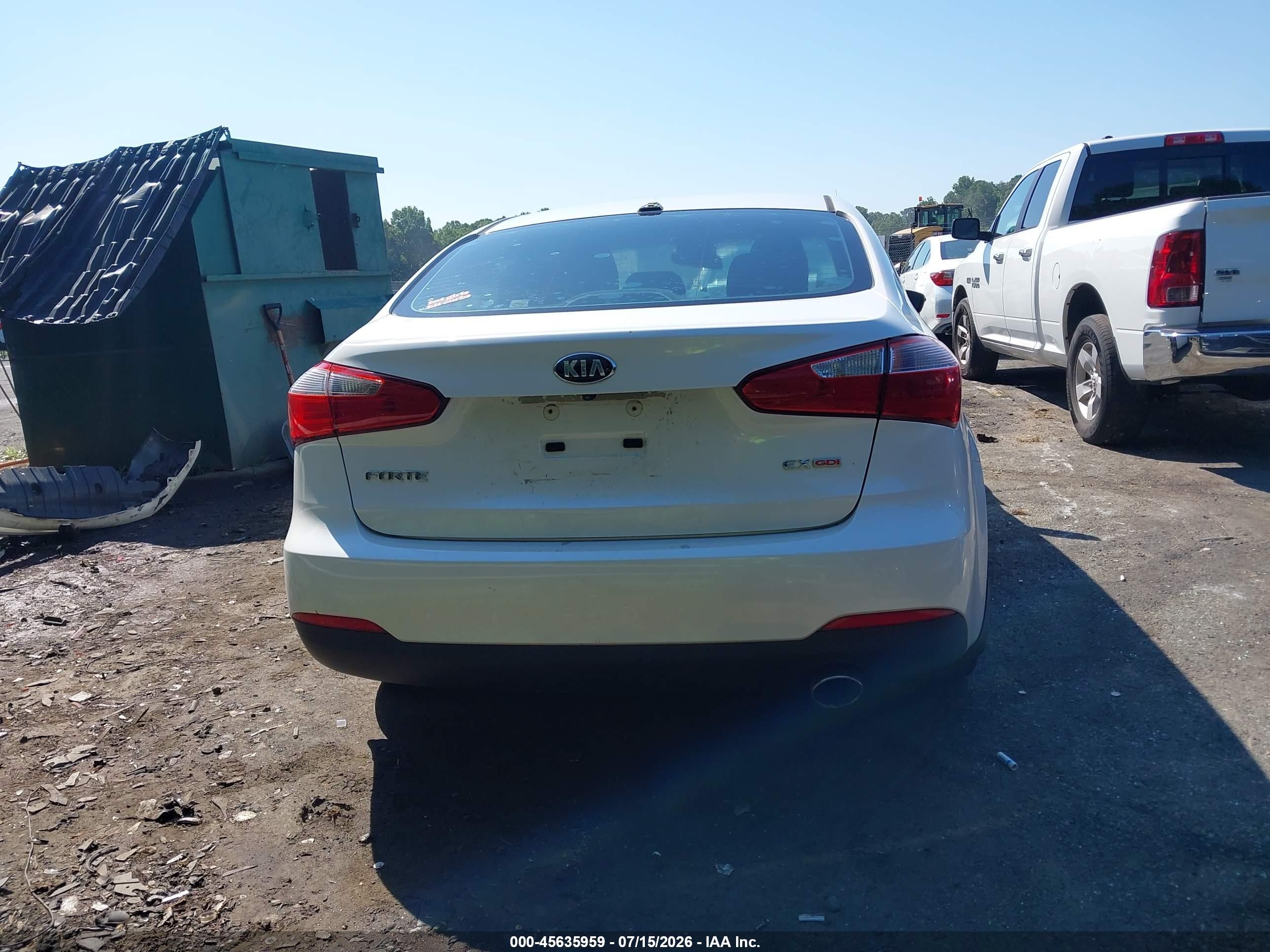 2014 Kia Forte Ex White vin: KNAFX4A83E5114020