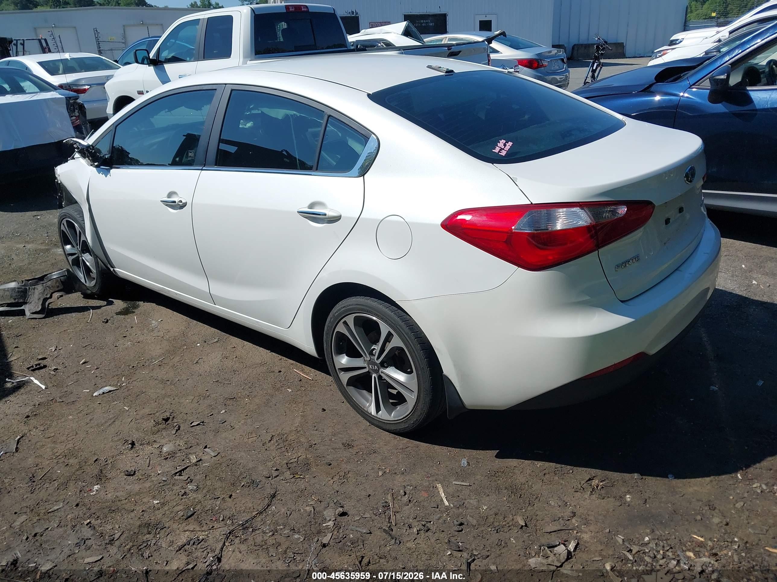 2014 Kia Forte Ex White vin: KNAFX4A83E5114020
