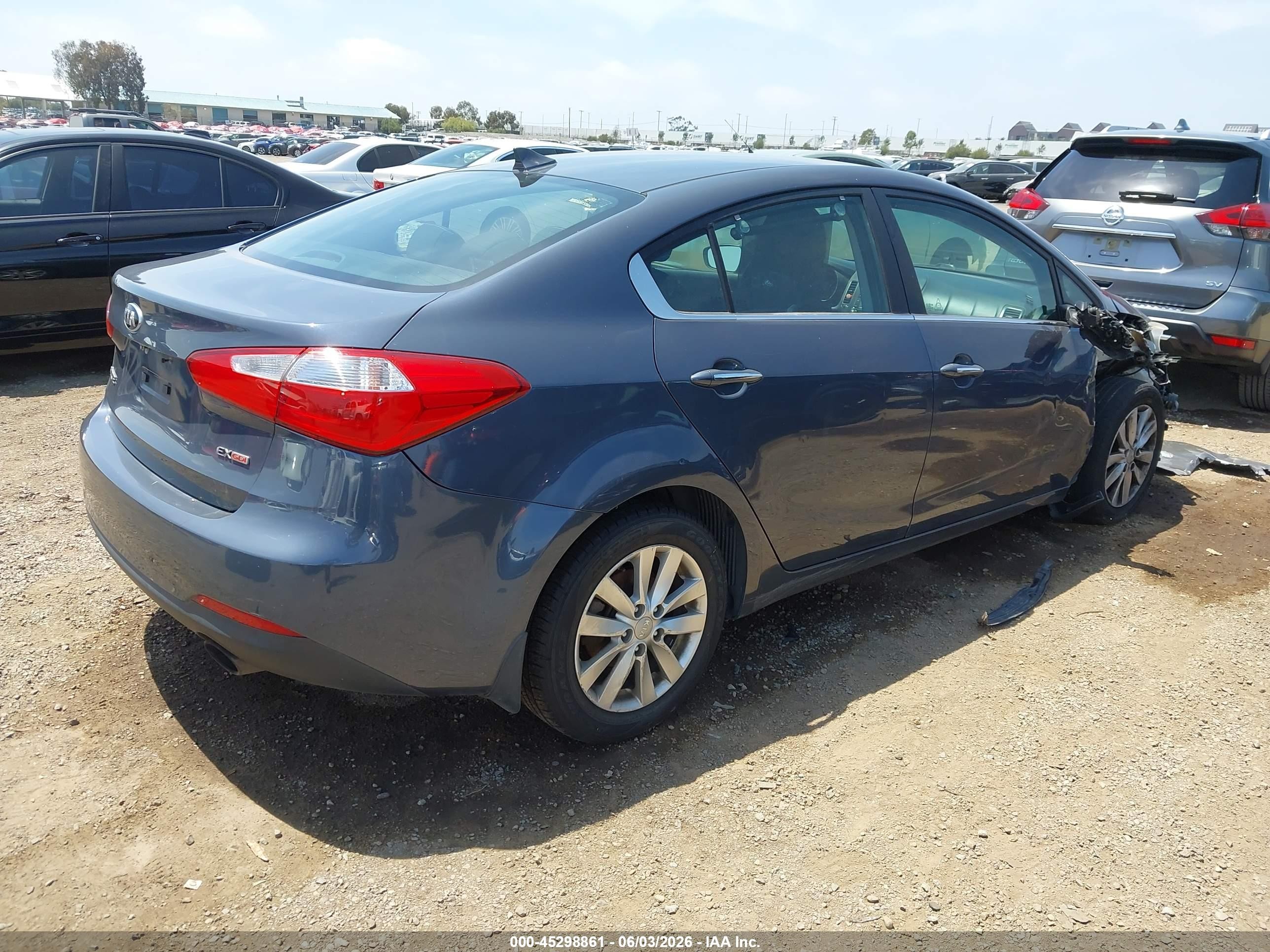2014 Kia Forte Ex Pewter vin: KNAFX4A83E5115328