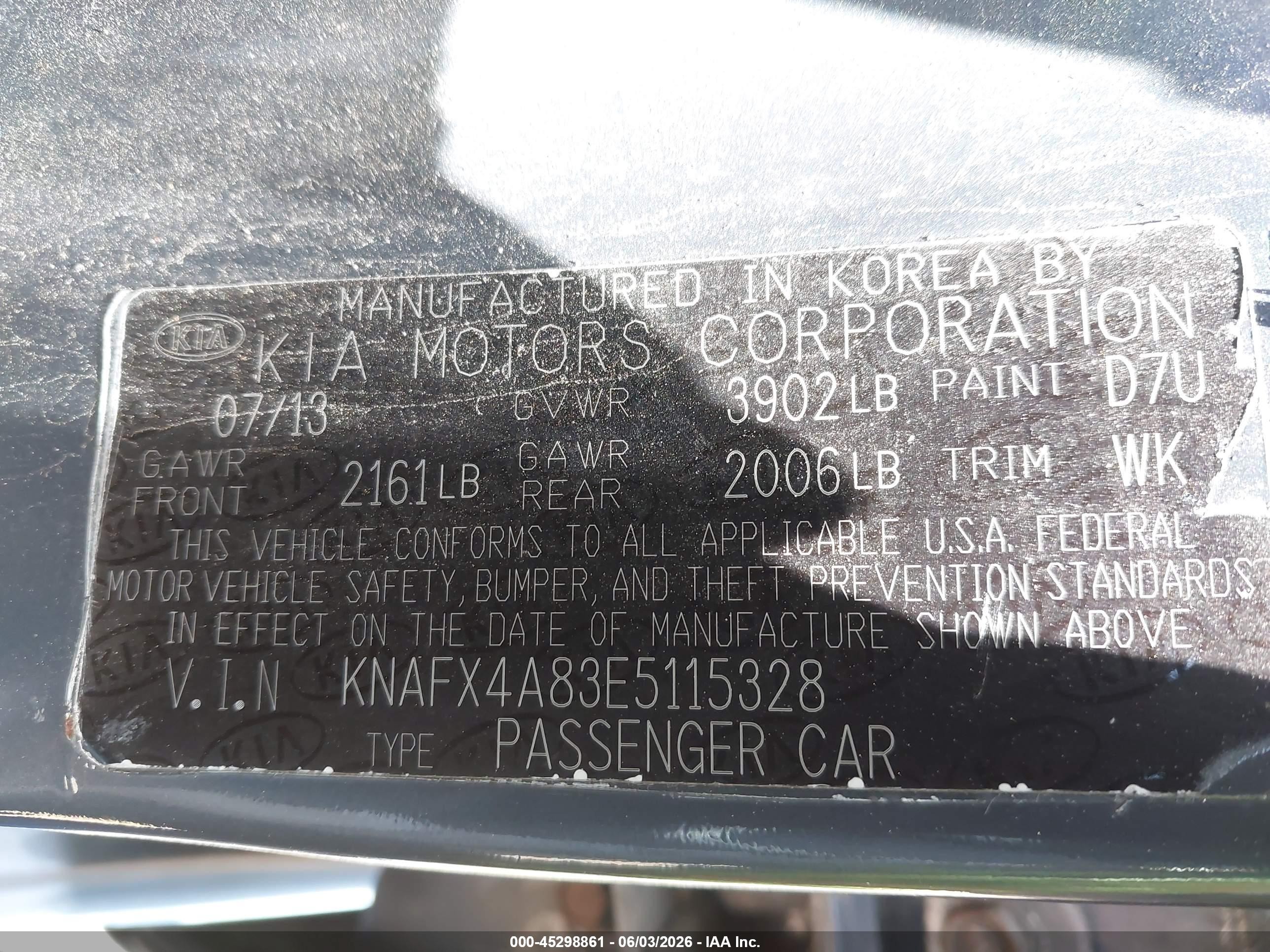 2014 Kia Forte Ex Pewter vin: KNAFX4A83E5115328