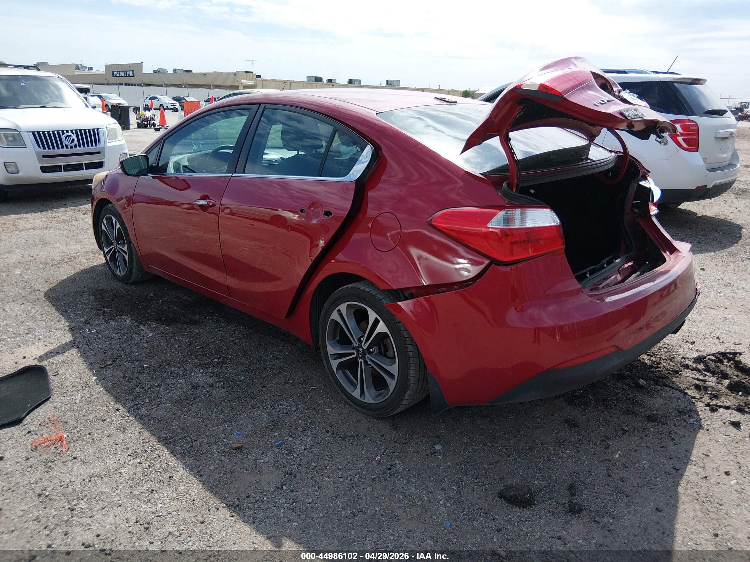 2014 Kia Forte Ex Red vin: KNAFX4A83E5176579