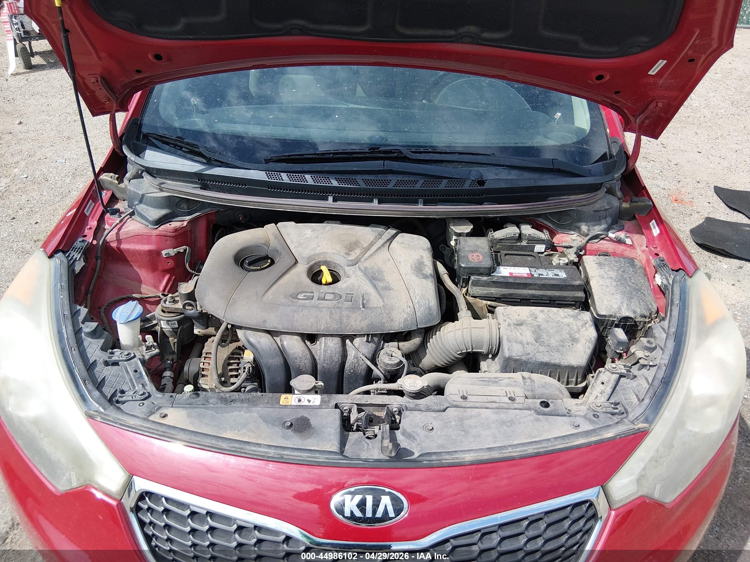 2014 Kia Forte Ex Red vin: KNAFX4A83E5176579