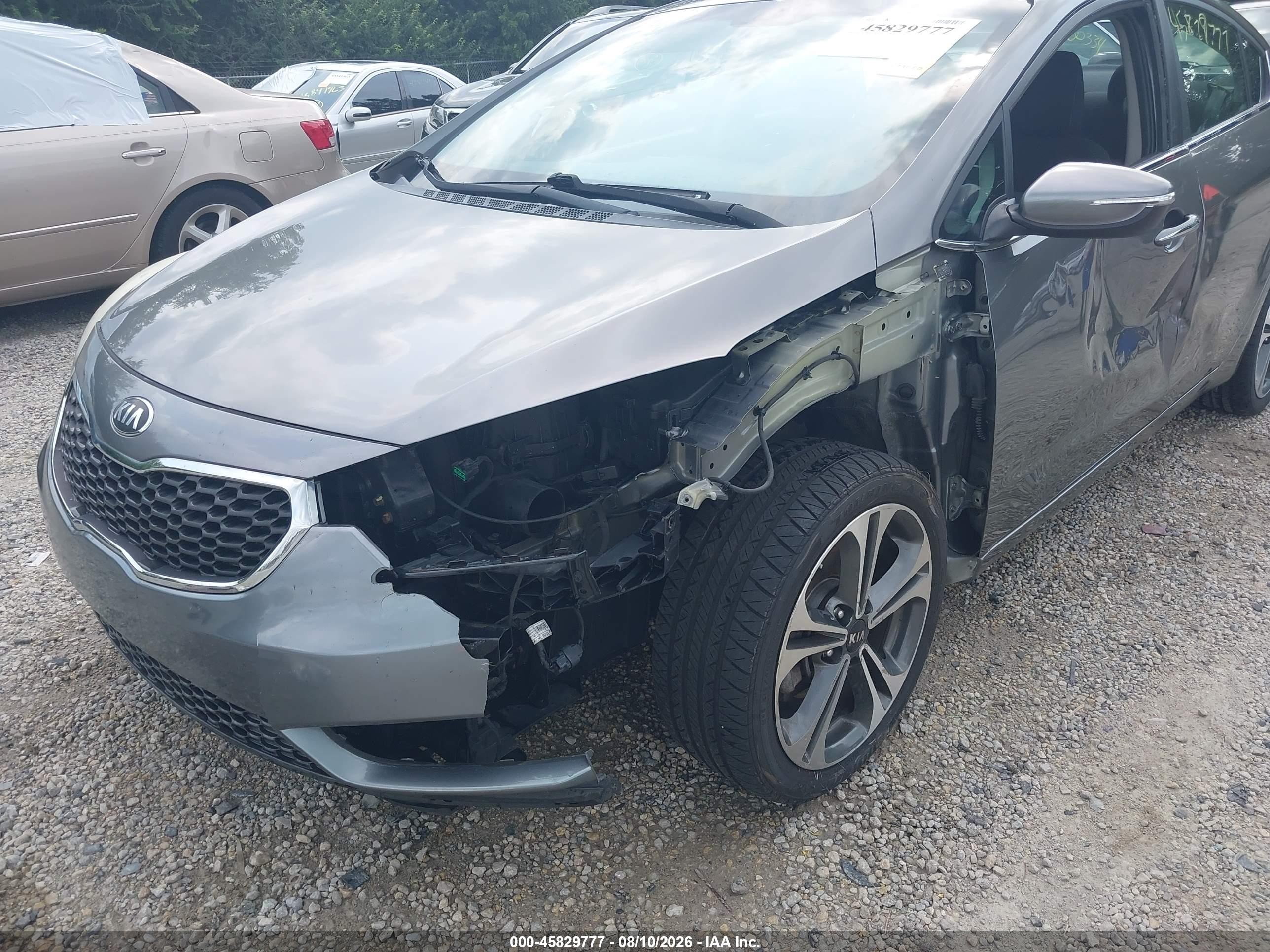 2015 Kia Forte Ex Gray vin: KNAFX4A83F5282807